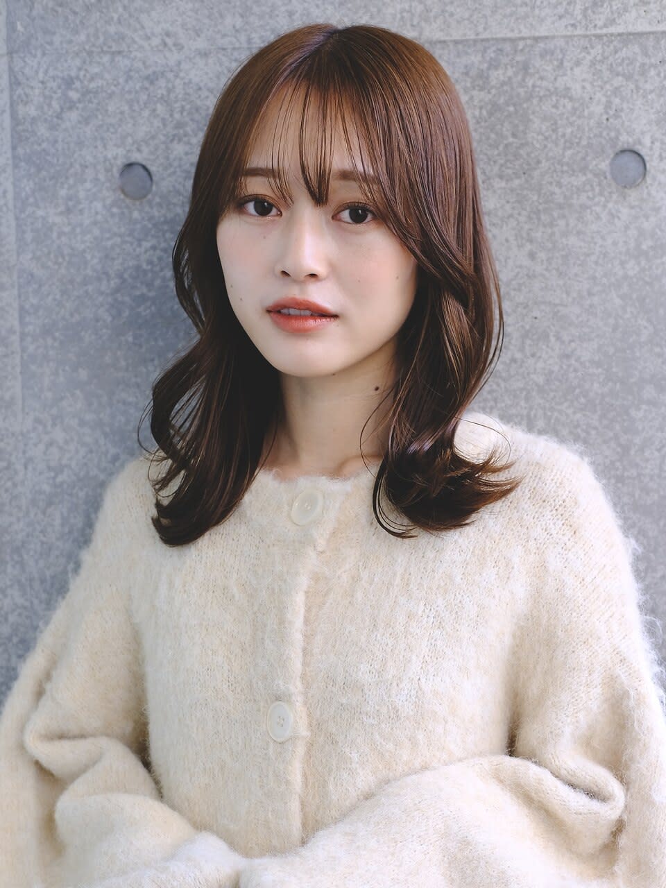 Ameri 武蔵小杉店 Total Beauty【アメリ ムサシコスギ トータルビューティー】のスタイル紹介。マロンブラウン×韓国風くびれ巻き