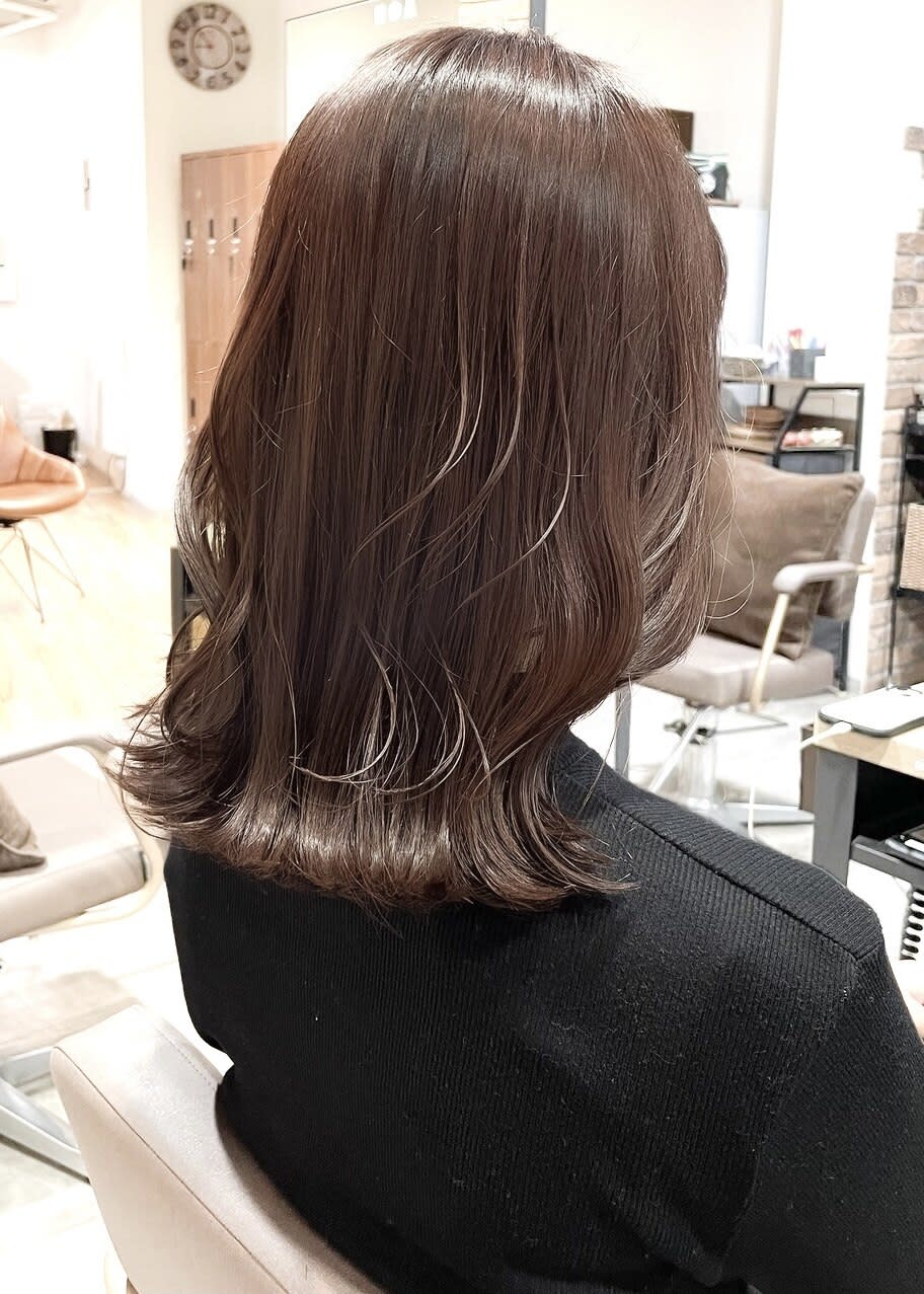 NOA 福島店【ノアフクシマテン】のスタイル紹介。[NOA]艶感抜群ピンクブラウンカラー