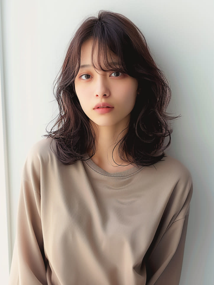 Chlan岡本【クラン】【クランオカモト】のスタイル紹介。ゆるふわ外ハネニュアンスカール×アッシュブラウン