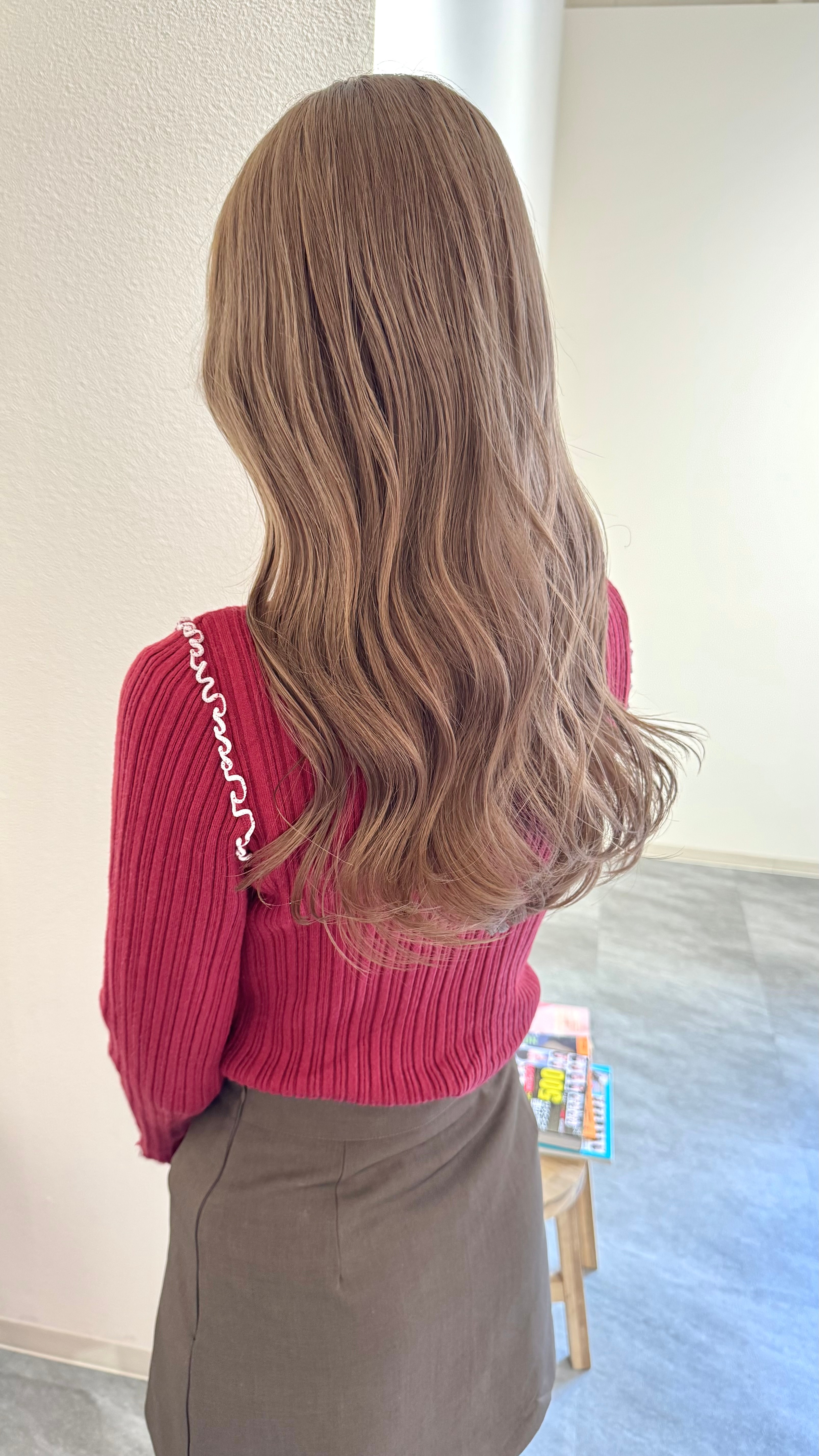 Pap's de coiffeur 甲子園口店【パプス ド コワフュール コウシエングチテン】のスタイル紹介。ミルクティーベージュ