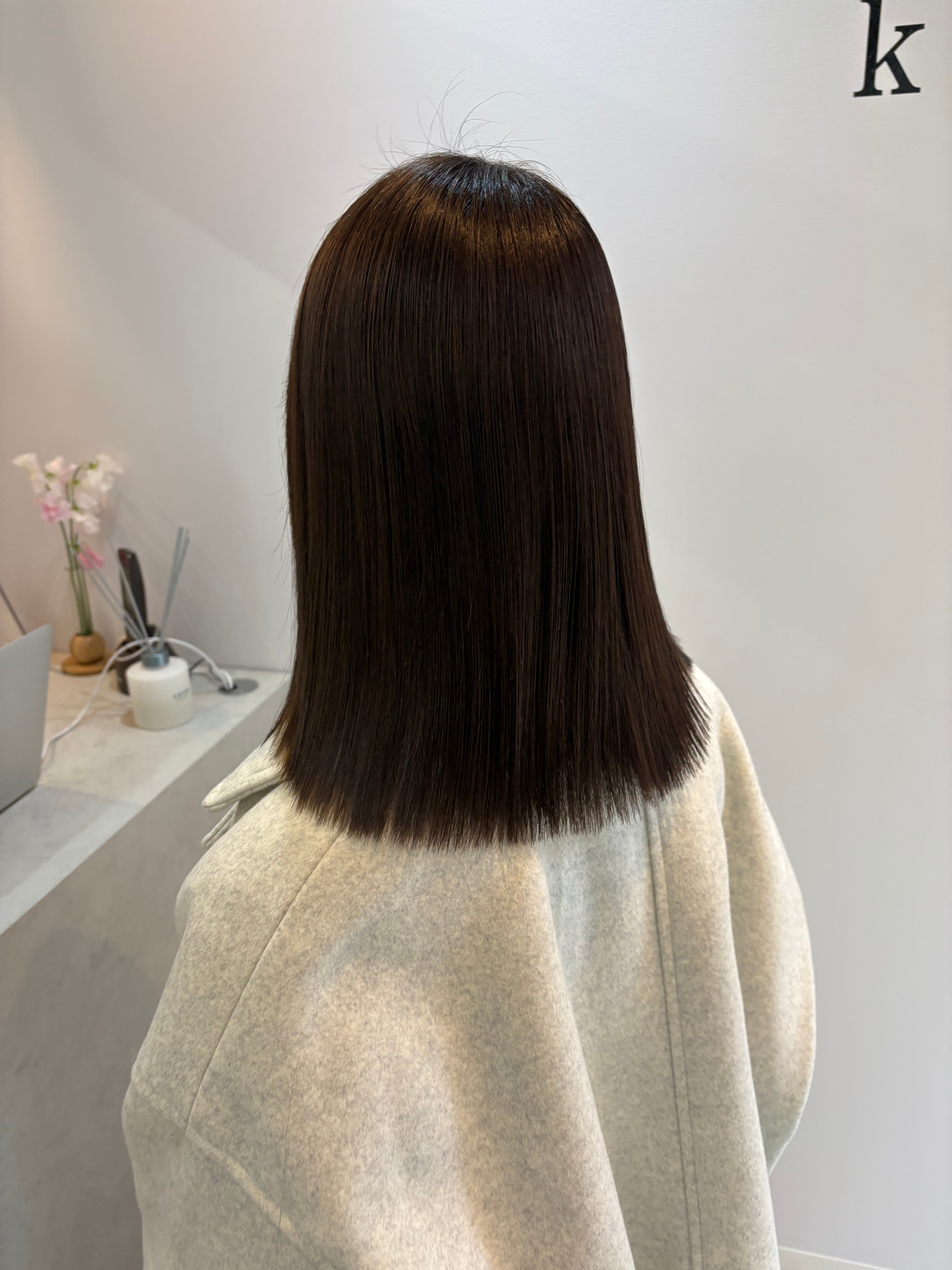 kota hair&spa【コタヘアアンドスパ】のスタイル紹介。柔らか切りっぱなしロブ☆【北千住】