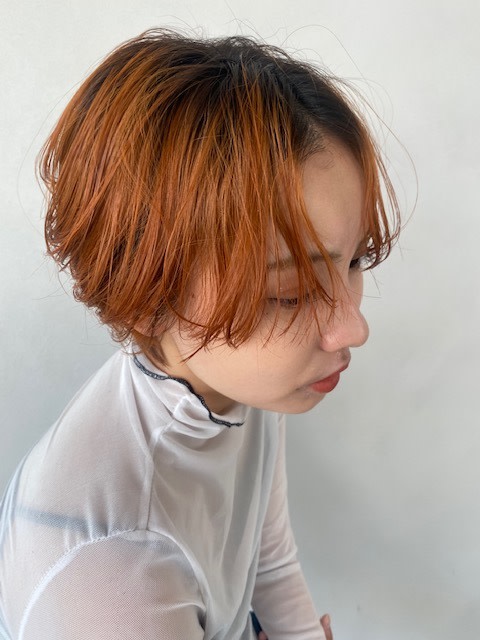 GLAD hair&spa【グラッド ヘアアンドスパ】のスタイル紹介。GLADオレンジカラー