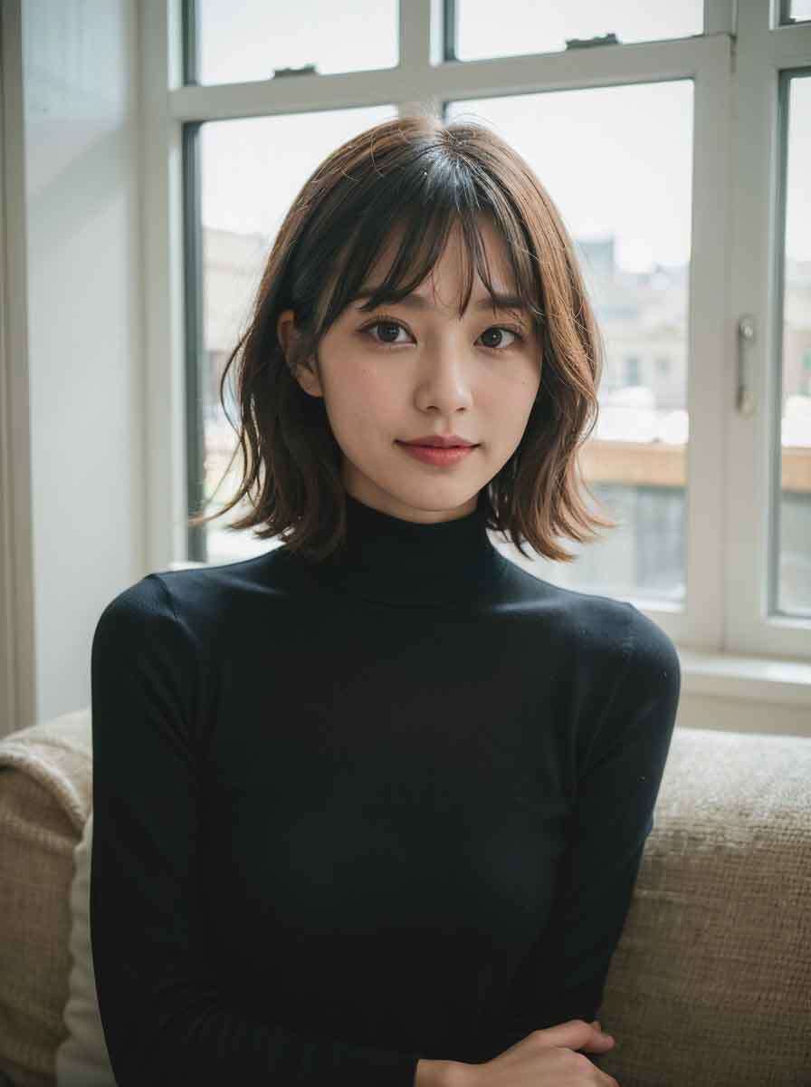 eL横浜west 【エル ウエスト】【エルヨコハマウエスト】のスタイル紹介。【eL 横浜ウエスト】外ハネミディアム