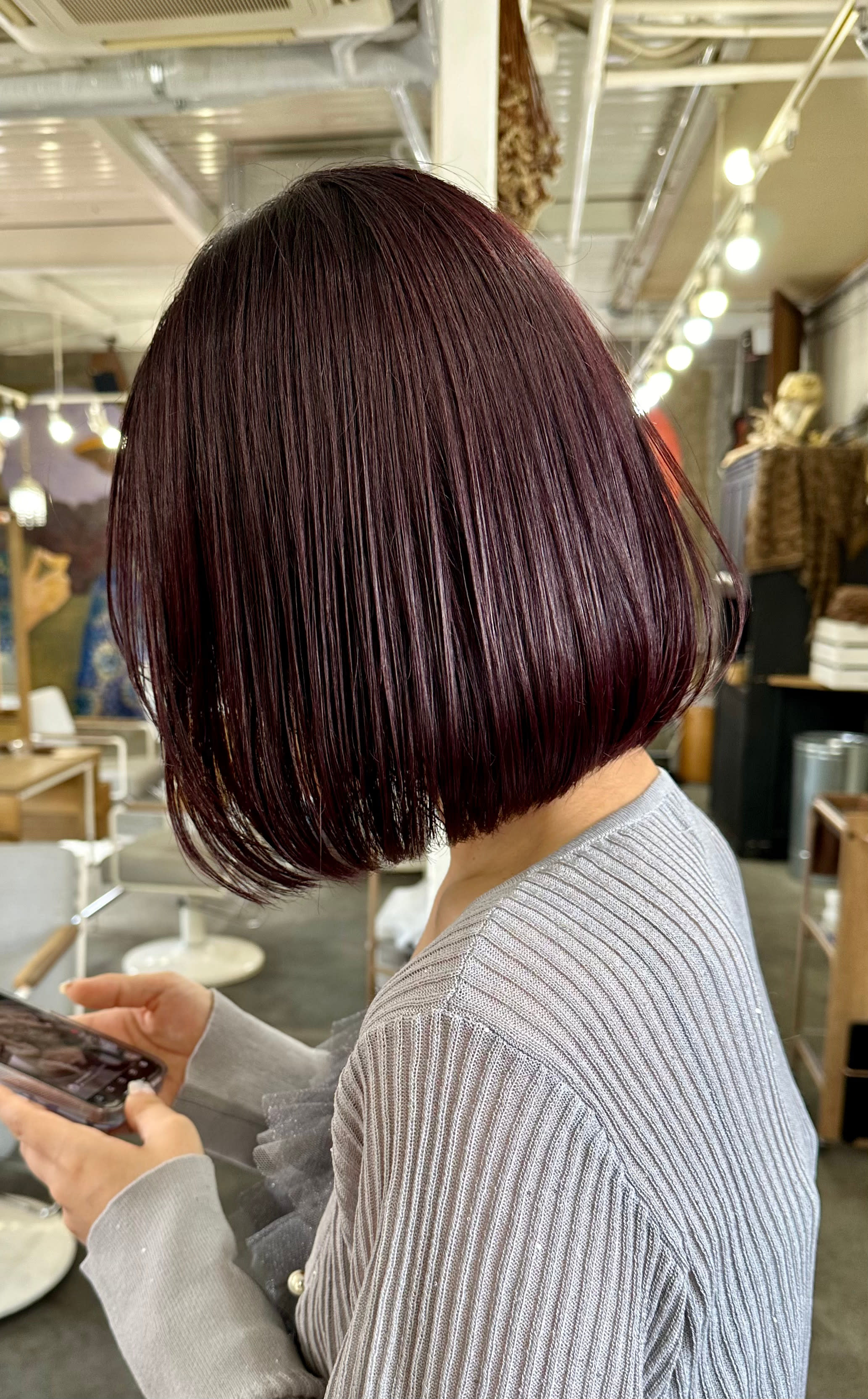 r-chill hair【ルチル ヘアー】のスタイル紹介。ボブ×ラベンダーカラー