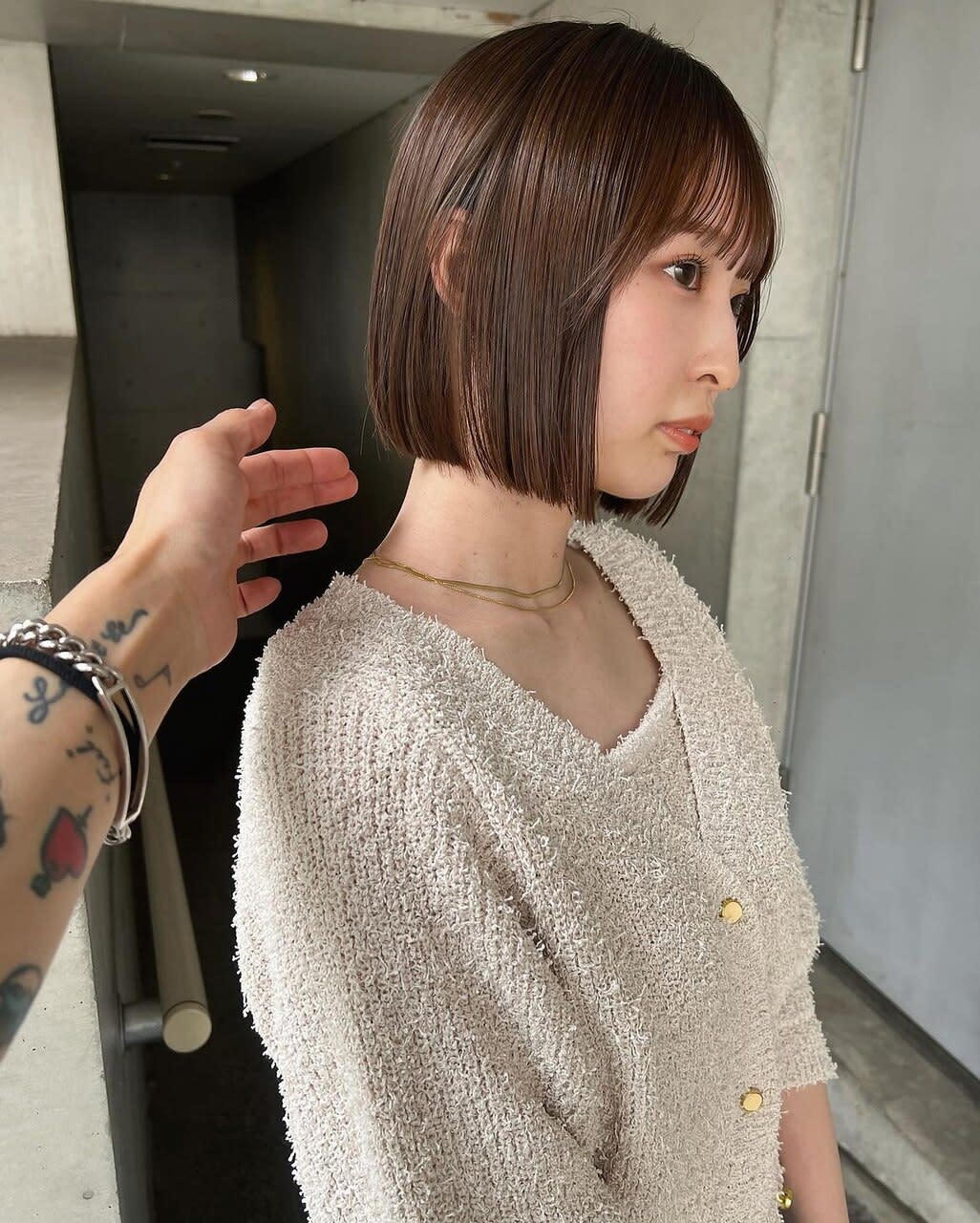 Louwe 中目黒 髪質改善＆カラー＆トリートメント＆ヘッドスパ【ローウェ ナカメグロ カミシツカイゼン アンド トリートメント アンド ヘッドスパ】のスタイル紹介。中目黒/オージュア/白髪ぼかし/ブリーチ/カット/髪質改善