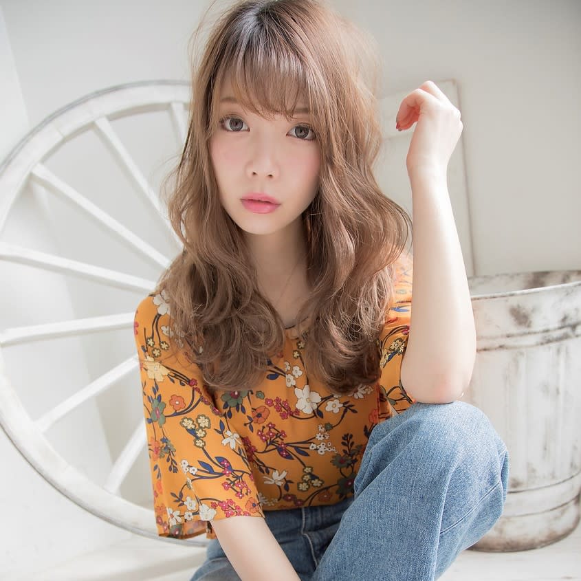 【全席半個室サロン】Natural 新宿店 髪質改善＆ヘッドスパ【ゼンセキハンコシツサロンナチュラルシンジュクテン カミシツカイゼンヘッドスパ】のスタイル紹介。☆シフォンパーマ×シナモンアッシュ☆-新宿店-