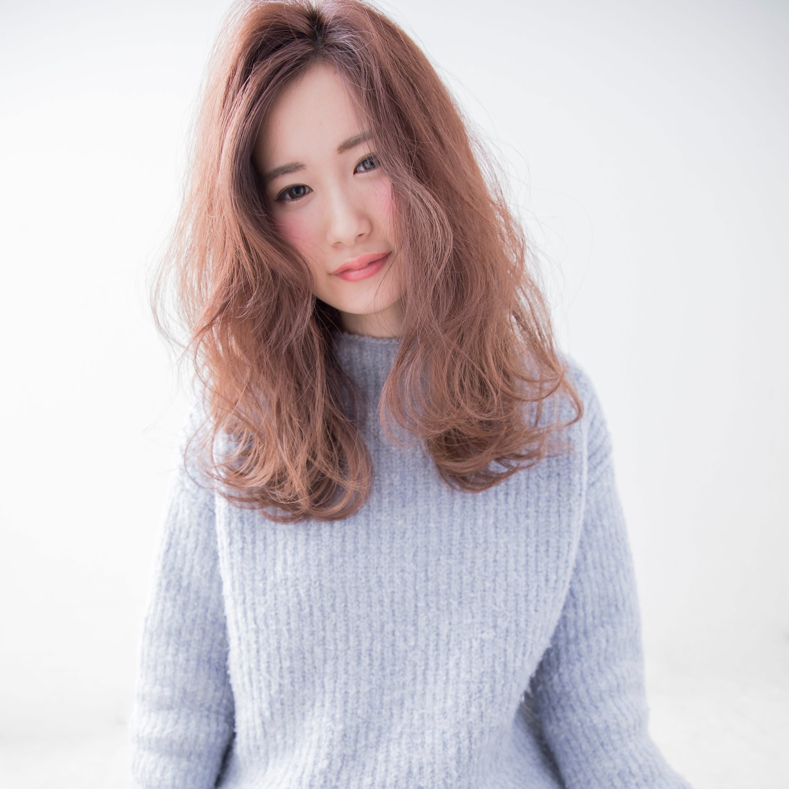 【全席半個室サロン】Natural 新宿店 髪質改善＆ヘッドスパ【ゼンセキハンコシツサロンナチュラルシンジュクテン カミシツカイゼンヘッドスパ】のスタイル紹介。☆ラブふわ×ピーチティーブラウン☆-新宿店-