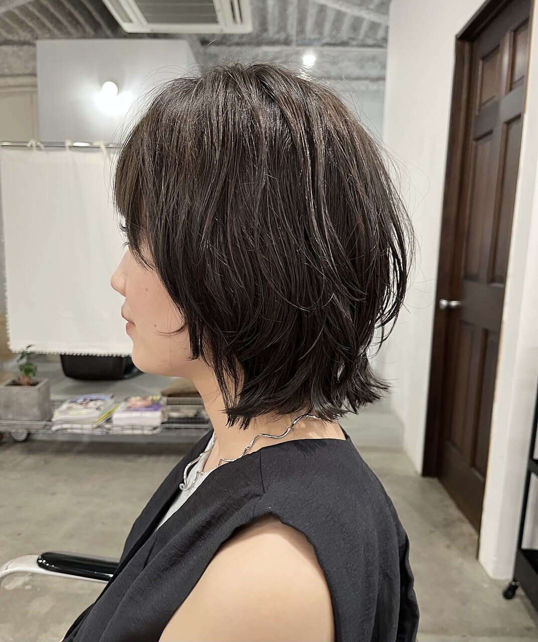 AOZORA HAIR kaminoura【アオゾラ ヘアー カミノウラ】のスタイル紹介。ウルフボブ