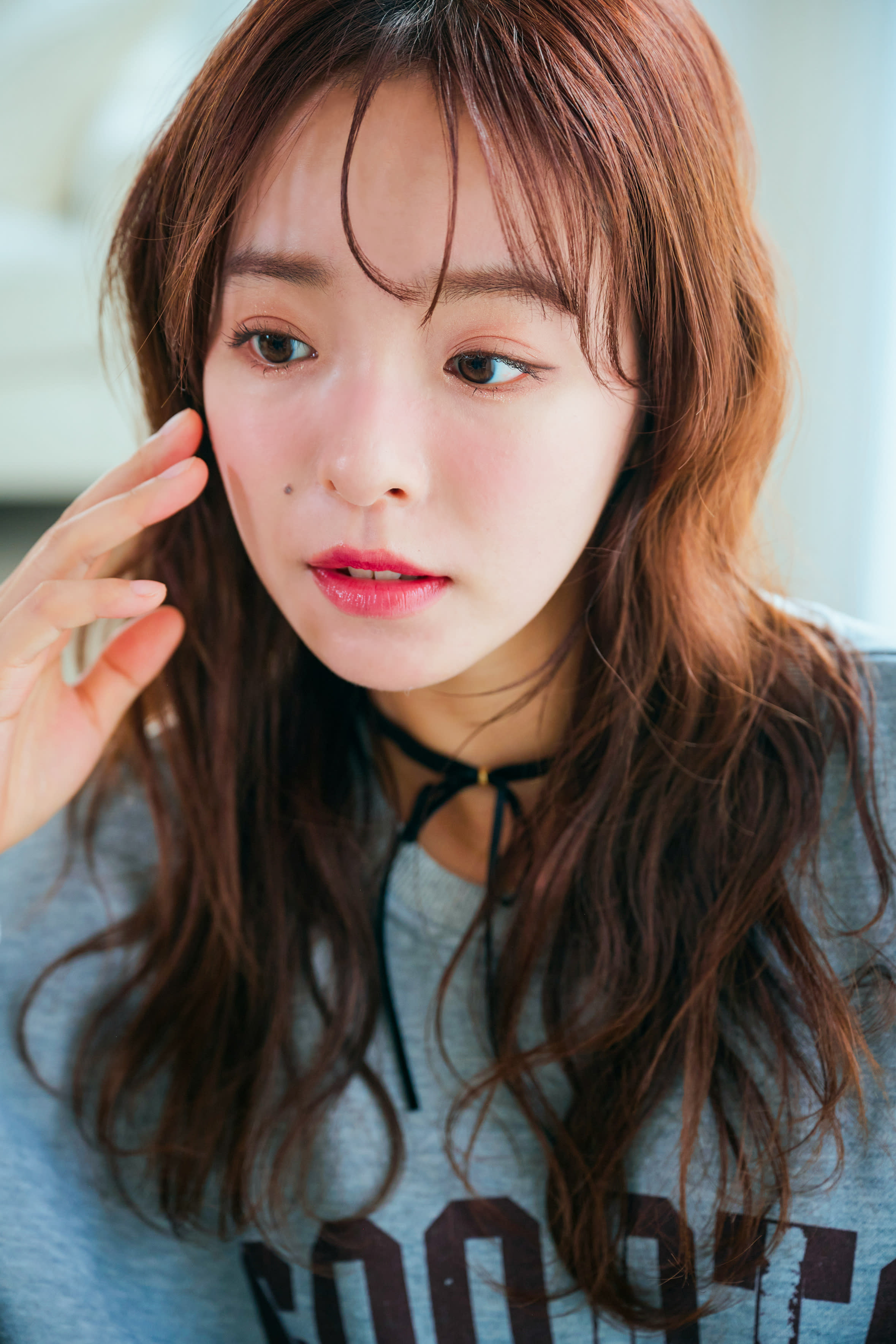 little 中野【リトル ナカノ】【リトルナカノ】のスタイル紹介。チェリーブラウンシースルーバング