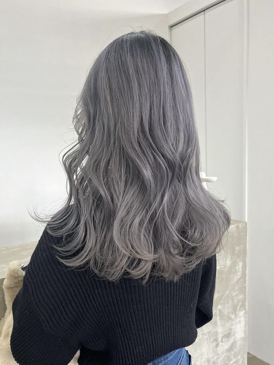 Nought etre 西金沢【ノート エートル ニシカナザワ】のスタイル紹介。ラベンダーシルバー10代20代ハイトーンカラー韓国ツヤカラー