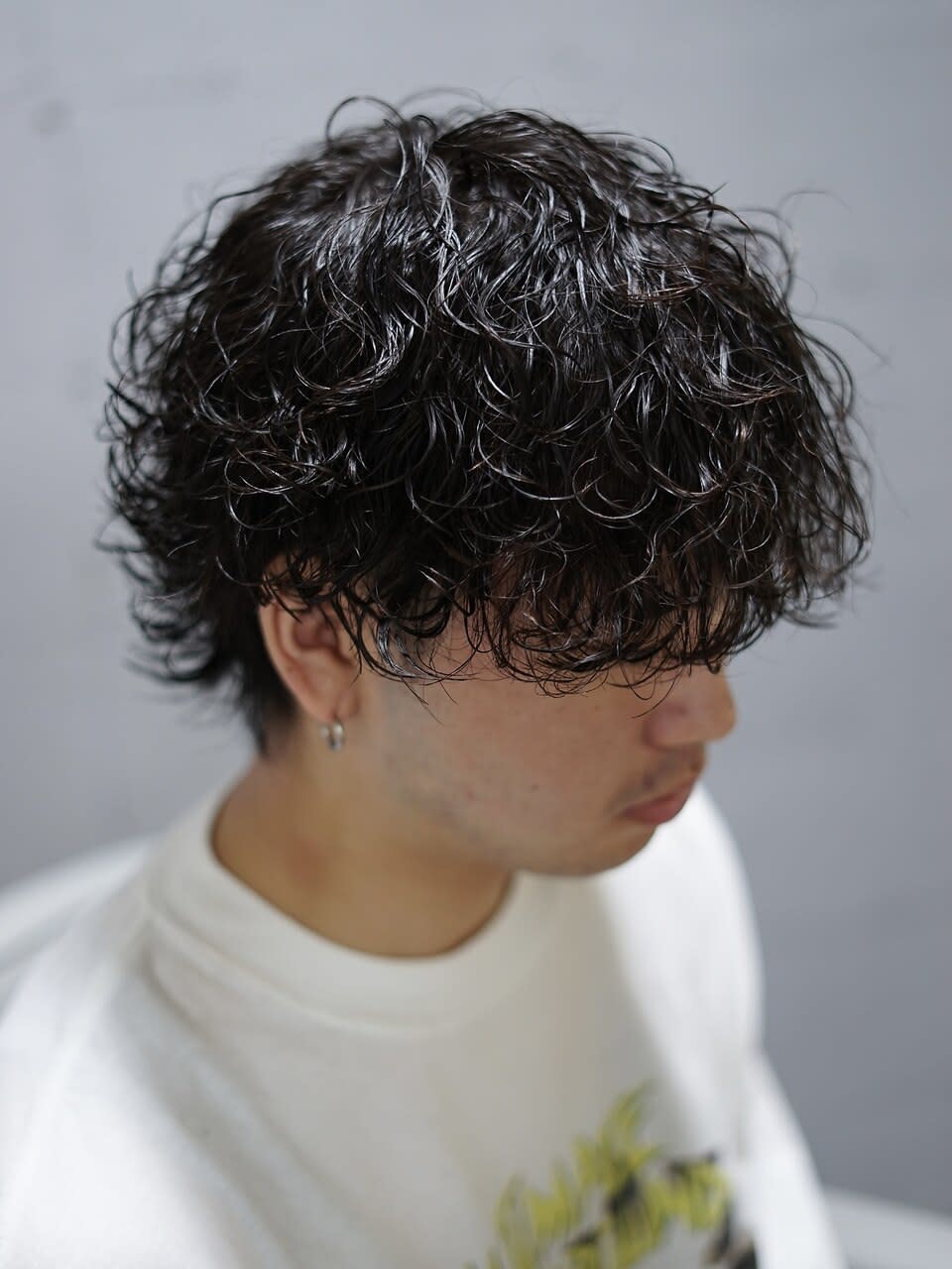 BOB men’s 金沢【ボブメンズカナザワ】のスタイル紹介。10代20代波巻きスパイラルパーママッシュウルフ