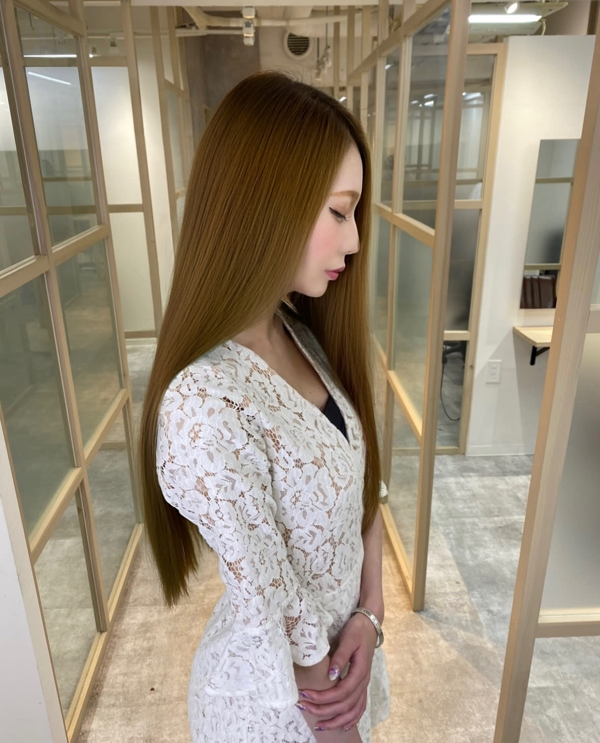 髪質改善/縮毛矯正専門店Hailey【カミシツカイゼンシュクモウキョウセイセンモンテンヘイリー】のスタイル紹介。ゆるふわ艶ベージュ❤︎×髪質改善