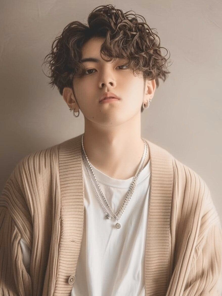 vain 渋谷【ヴェイン シブヤ】のスタイル紹介。センターパート　ベージュカラー