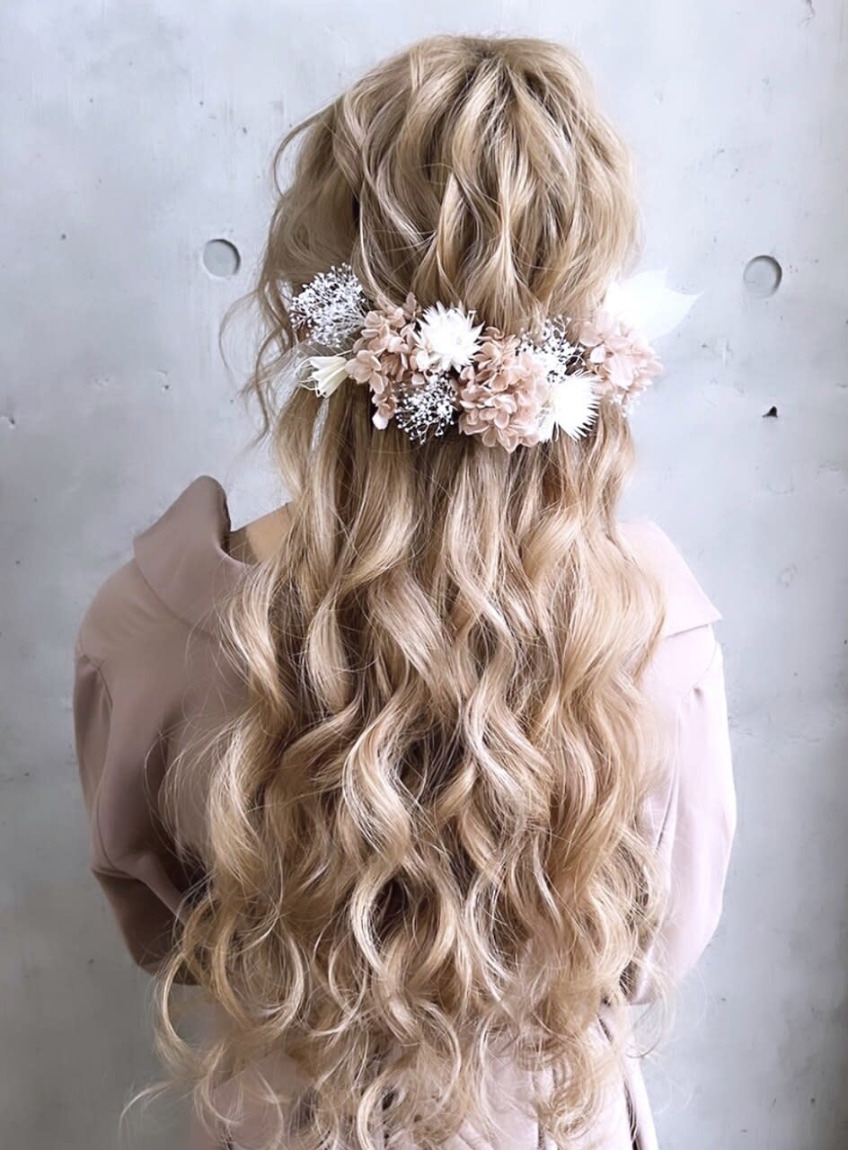 set salon lien 八幡筋店【セットサロンリアン ハチマンスジテン】のスタイル紹介。ハーフアップ♪