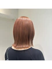 SALON MOGO OTSUKA【サロンモゴオオツカ】のスタイル紹介。ビタミンカラー/ぷつっと顎下ボブ