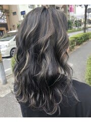 CIEL 千葉店【シエル チバテン】のスタイル紹介。＊ダークグレージュ×ホワイトハイライト