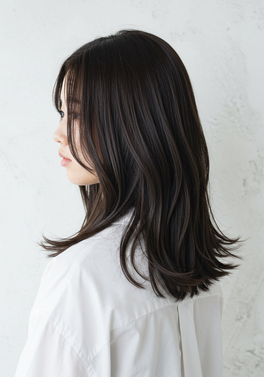 COMMON hair design【コモン ヘアー デザイン】【コモン ヘアー デザイン】のスタイル紹介。【ナチュラル×こなれ感のあるレイヤーミディ】