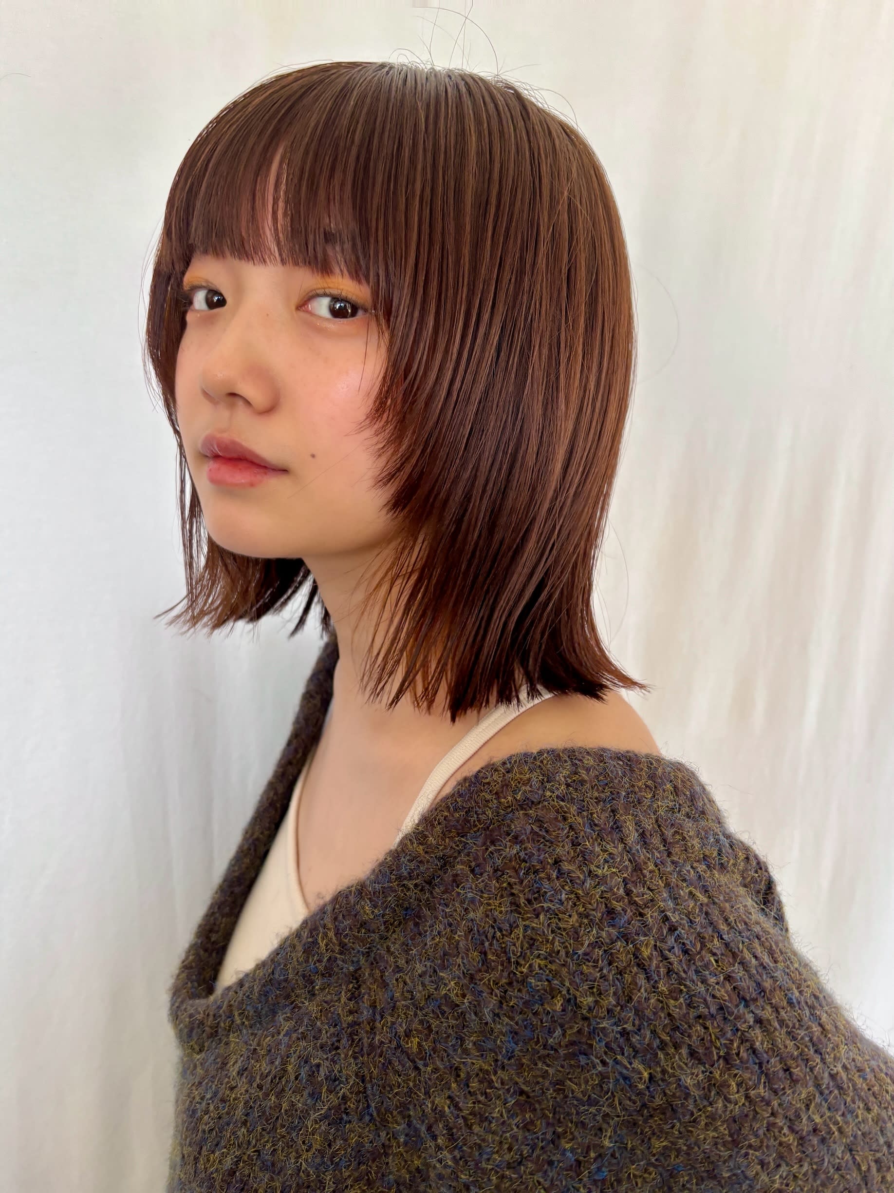 tricca 代官山本店 【トリッカ ダイカンヤマ】【トリッカ ダイカンヤマホンテン】のスタイル紹介。【tricca代官山rin】顔まわりレイヤー/外はねボブ