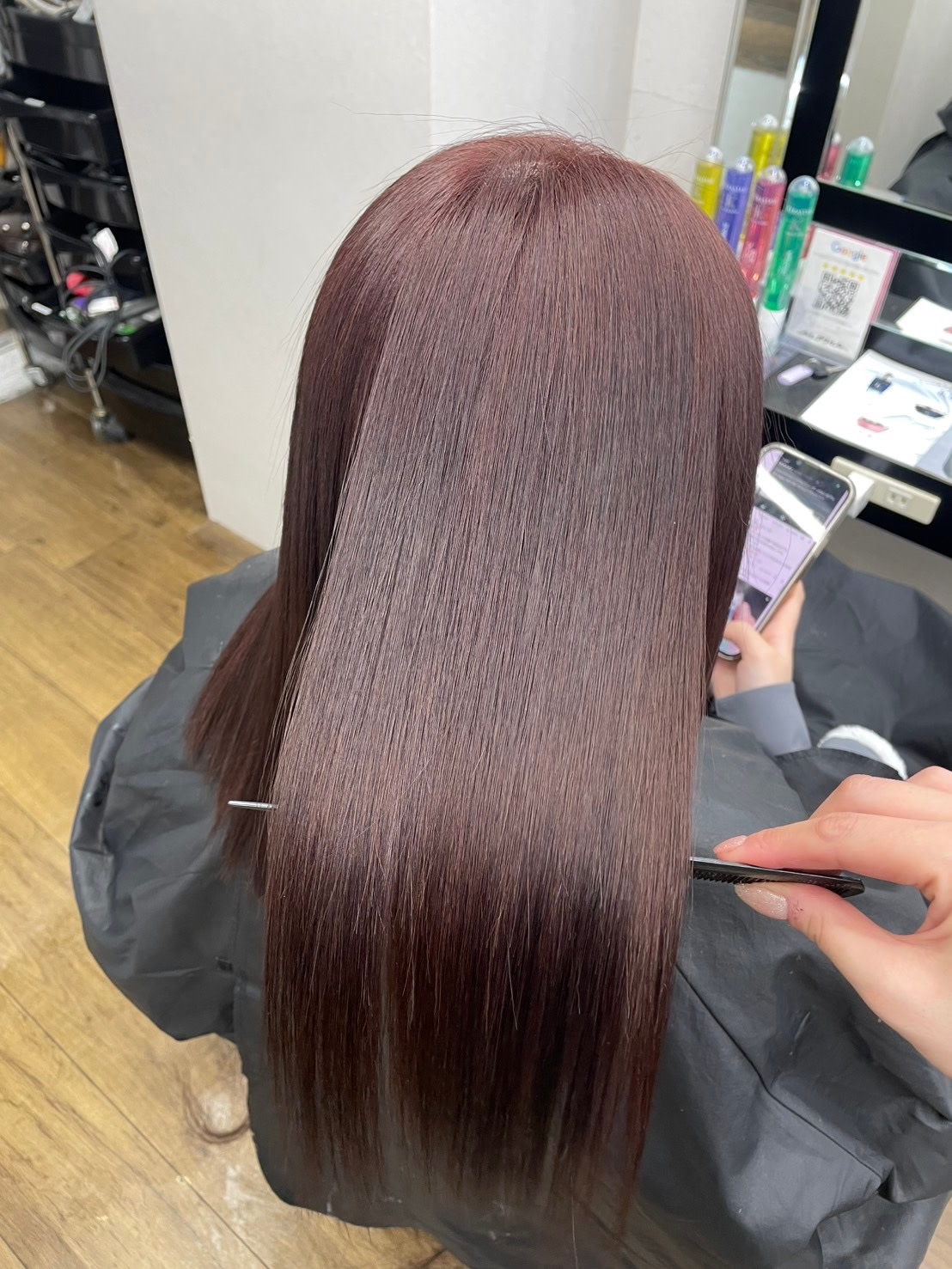 BELLE GROW ALPHA HAIR&NAIL【ベルグローアルファヘアアンドネイル】のスタイル紹介。水素トリートメント＋カラー