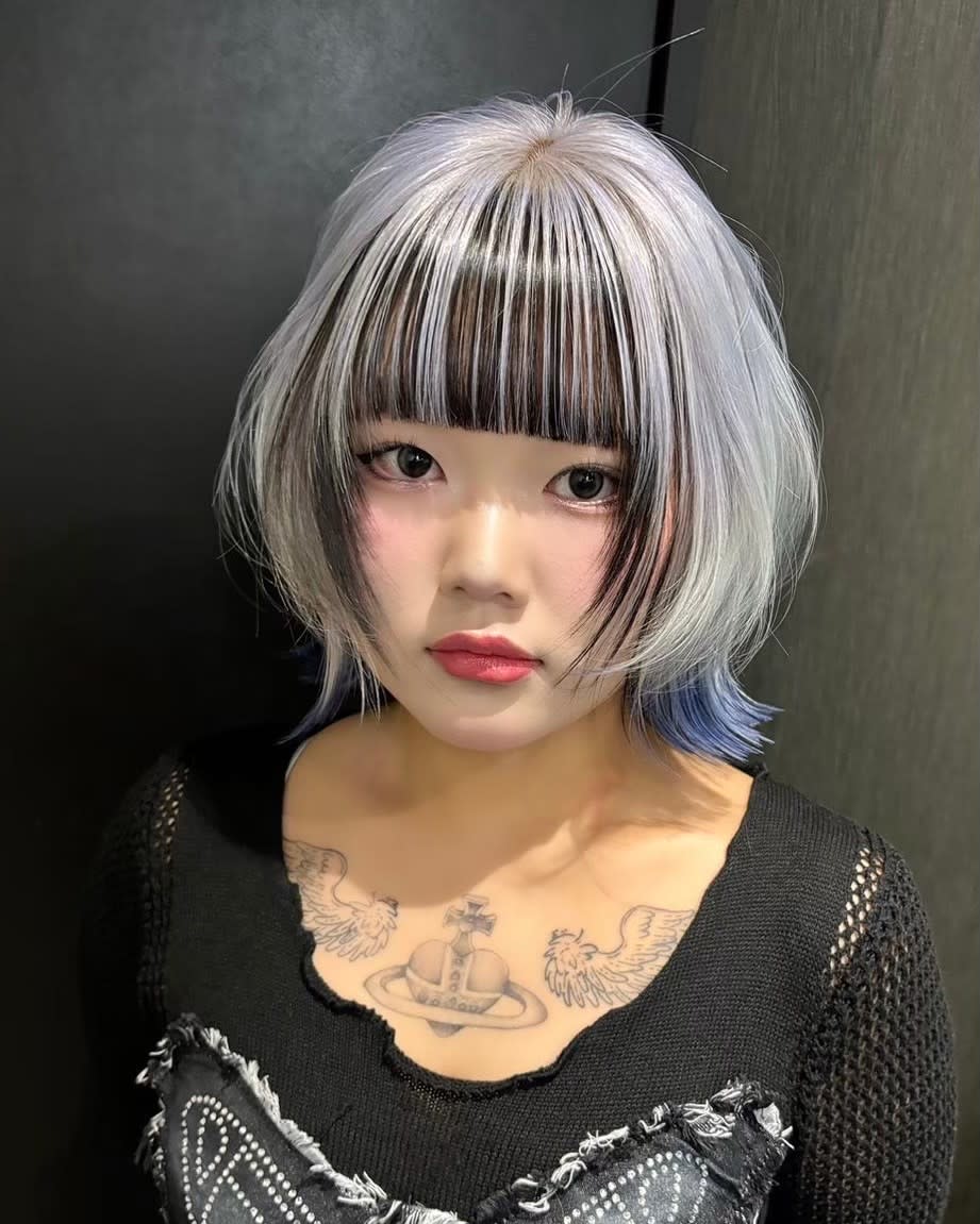 Null 原宿店 デザインカラー/ダブルカラー【ヌルハラジュクテン デザインカラー ダブルカラー】のスタイル紹介。アンブレラカラー　デザインカラー　ハイトーン　原宿/表参道