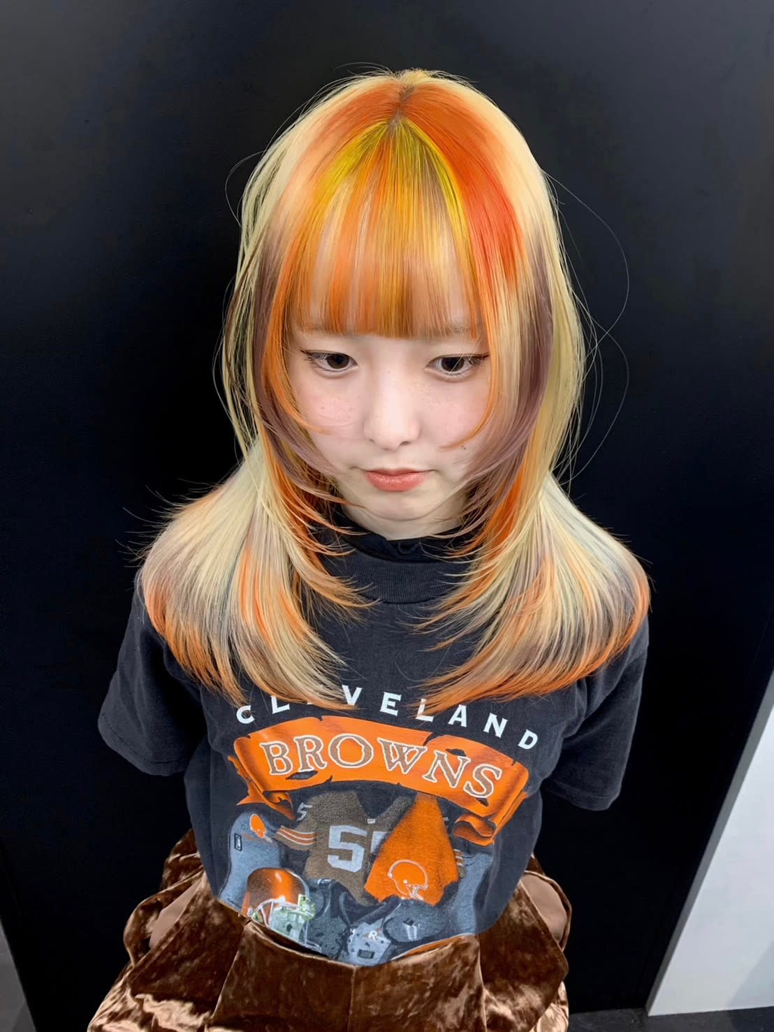 Null 原宿店 デザインカラー/ダブルカラー【ヌルハラジュクテン デザインカラー ダブルカラー】のスタイル紹介。オーダメイド　デザインカラー　ハイトーン　原宿/表参道