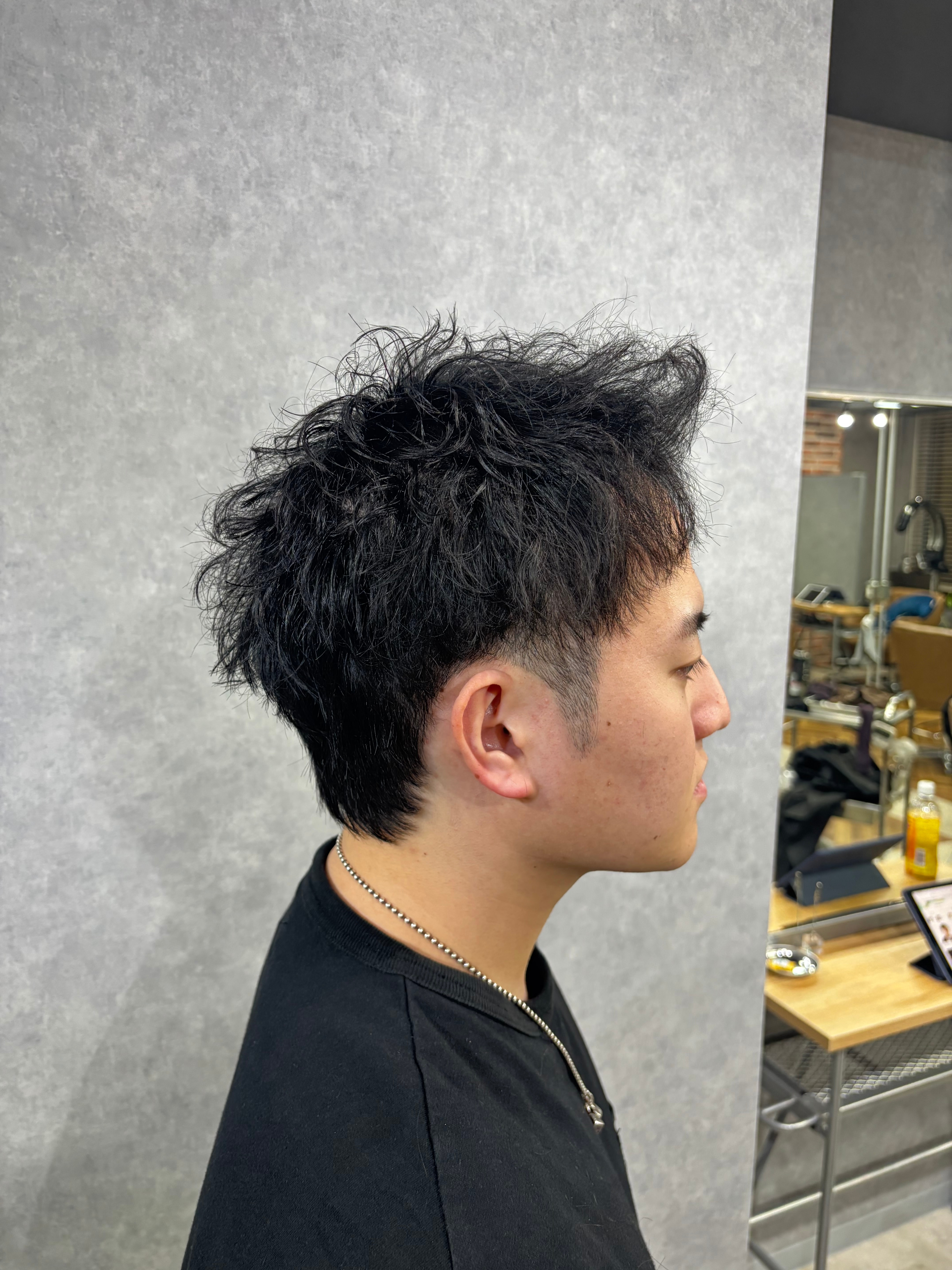 creeb池袋(クリーブ)【クリーブ】のスタイル紹介。ソフトツイストメンズショート、アップバング