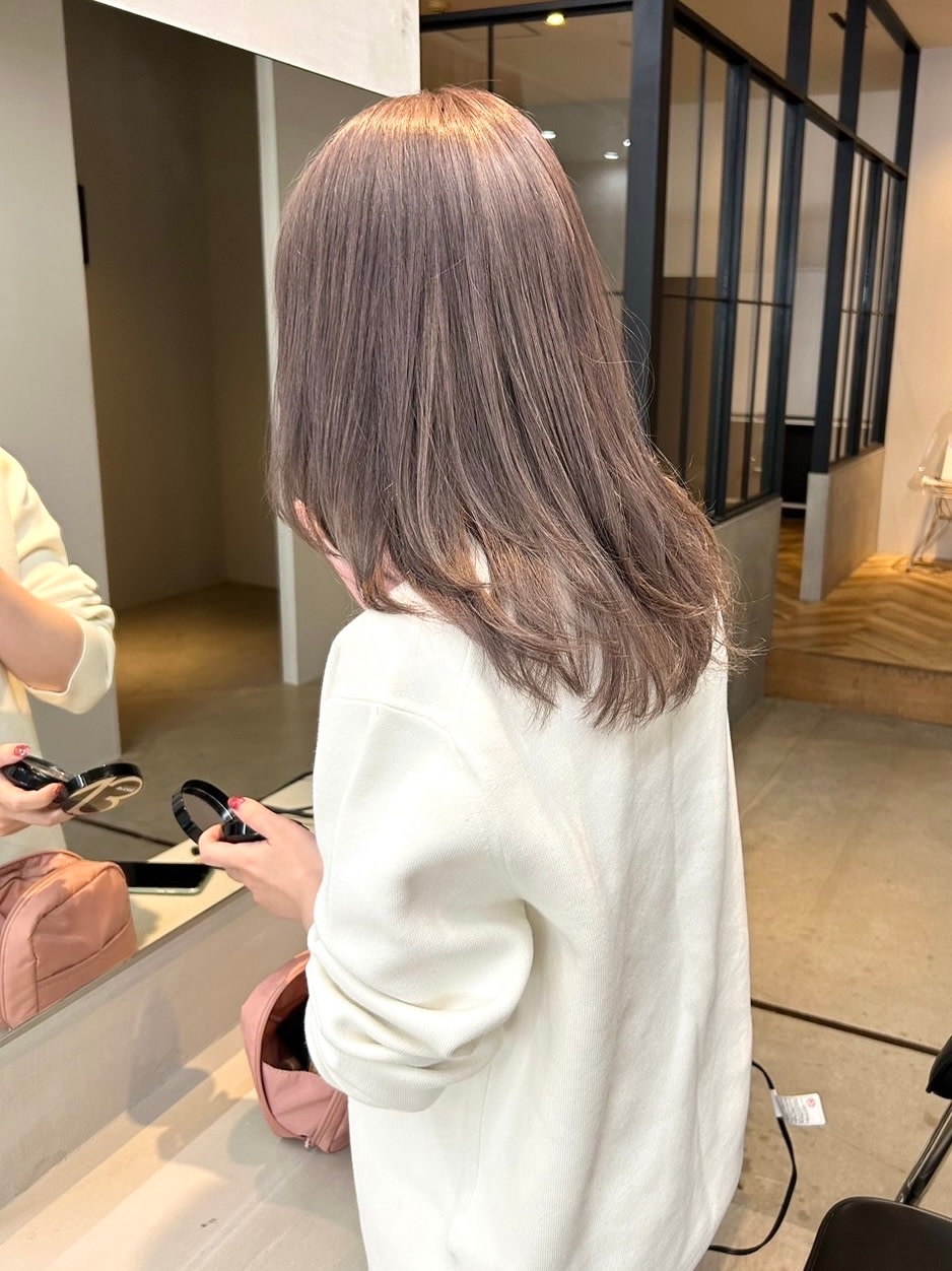 CECIL hair 【セシル ヘアー】【セシル ヘアー】のスタイル紹介。グレージュ×ラベンダー　下北沢