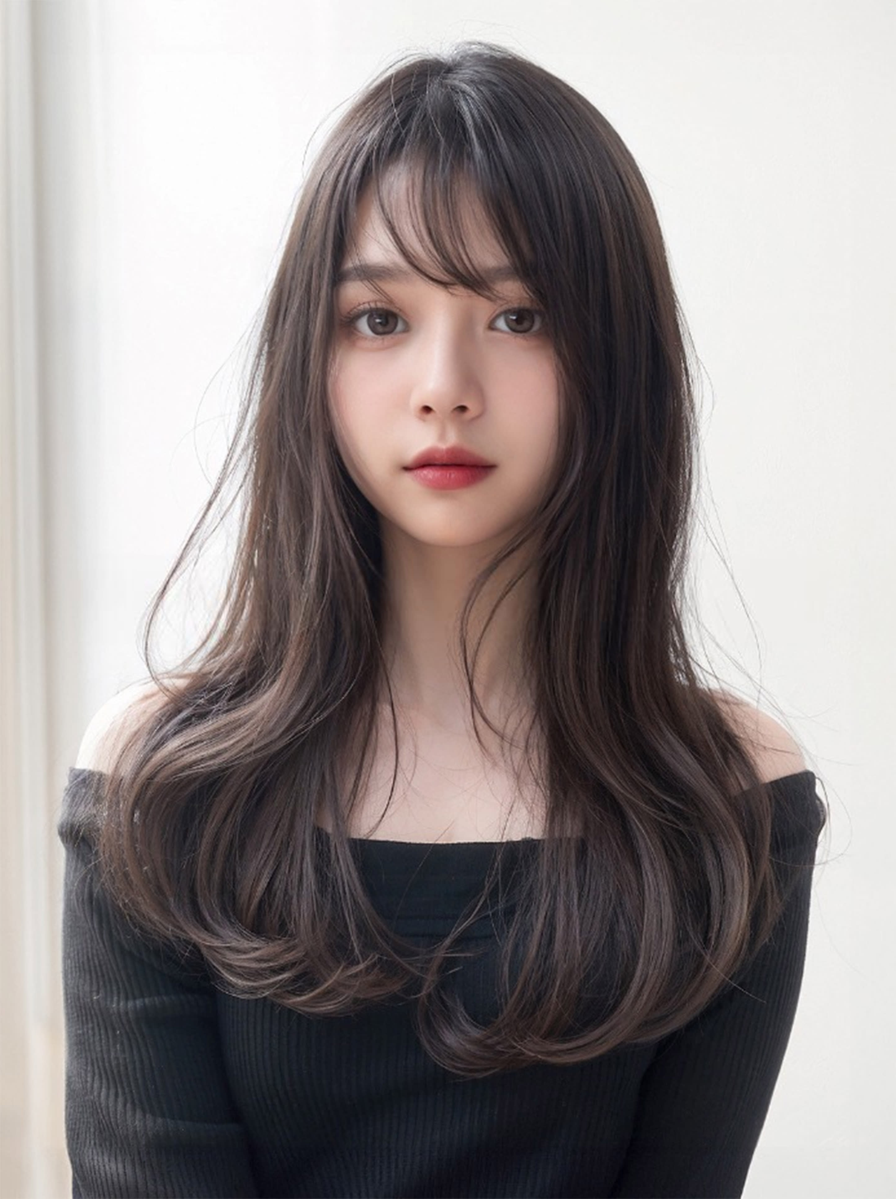 roka 髪質改善/縮毛矯正/韓国レイヤー【ロカ カミシツカイゼン シュクモウキョウセイ カンコクレイヤー】のスタイル紹介。韓国/髪質改善/レイヤーカット/透明感カラー/縮毛矯正