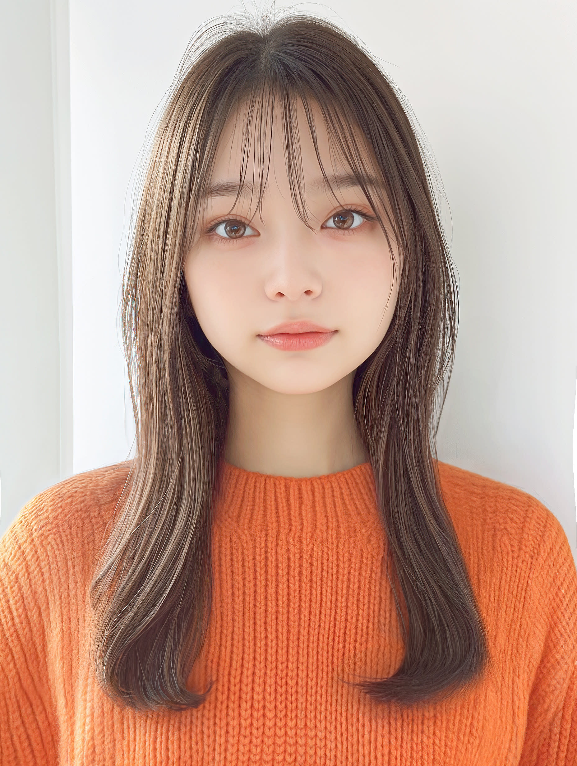 roka 髪質改善/縮毛矯正/韓国レイヤー【ロカ カミシツカイゼン シュクモウキョウセイ カンコクレイヤー】のスタイル紹介。韓国/髪質改善/レイヤーカット/透明感カラー/縮毛矯正