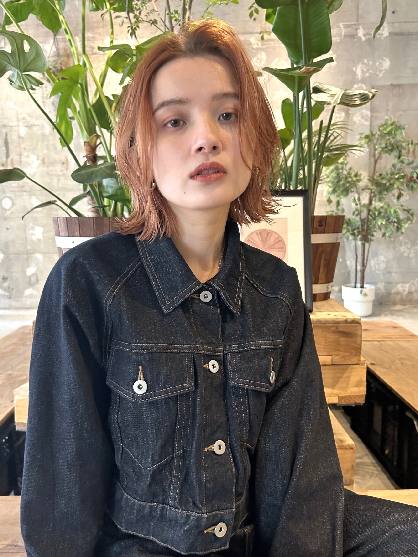 CECIL hair 【セシル ヘアー】【セシル ヘアー】のスタイル紹介。ウルフレイヤー×ベージュカラー　下北沢