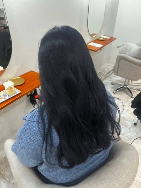 PiLLon心斎橋/韓国/ブリーチ/ダブルカラー/髪質改善ストレート/トリートメント【ピヨン】のスタイル紹介。◎ラベンダーブラウン