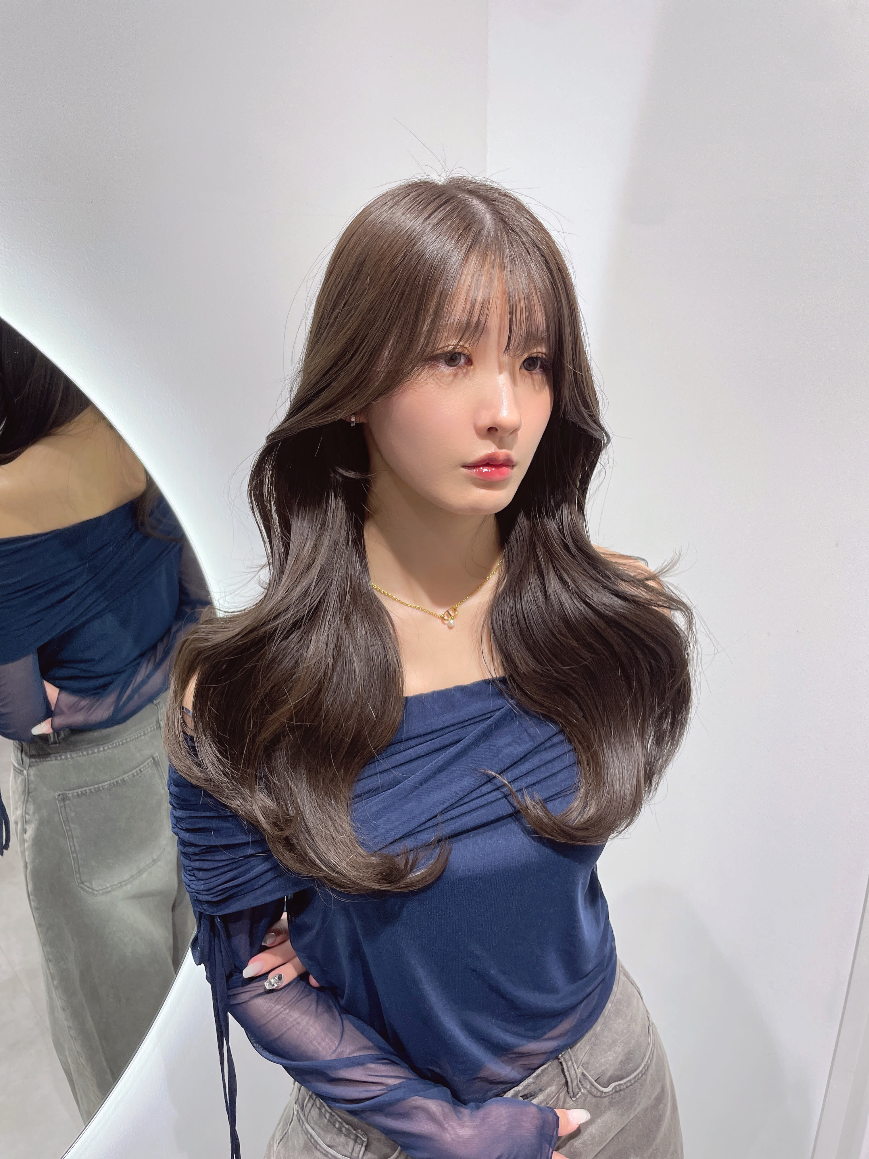 Vale【ベール】のスタイル紹介。抜け感ある大人可愛いスタイル　上品レイヤー　韓国風/髪質改善