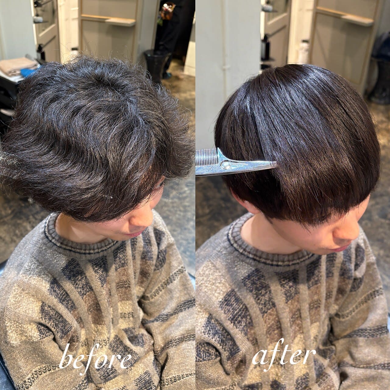 メンズ縮毛矯正専門店ENORE青山店【メンズシュクモウキョウセイセンモンテンエノアアオヤマテン】のスタイル紹介。髪質改善とヘッドスパの専門店 ENORE 青山店×スタイル