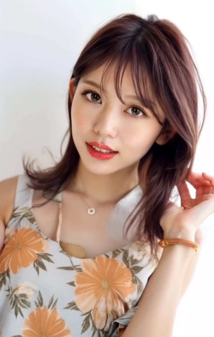 innocent hair&make 青葉台【イノセントヘアーアンドメイクアオバダイ】のスタイル紹介。☆ラフミディアム☆