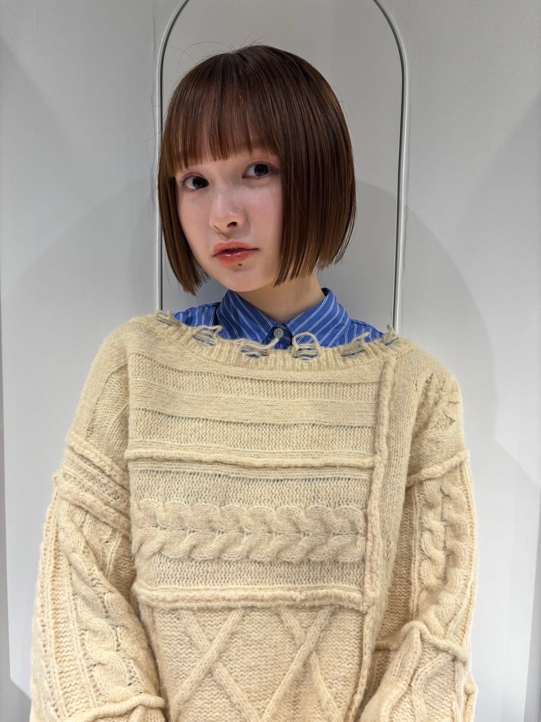 BALANCE.【バランス】のスタイル紹介。ぱつっとラインが際立つ美人ストレートボブ