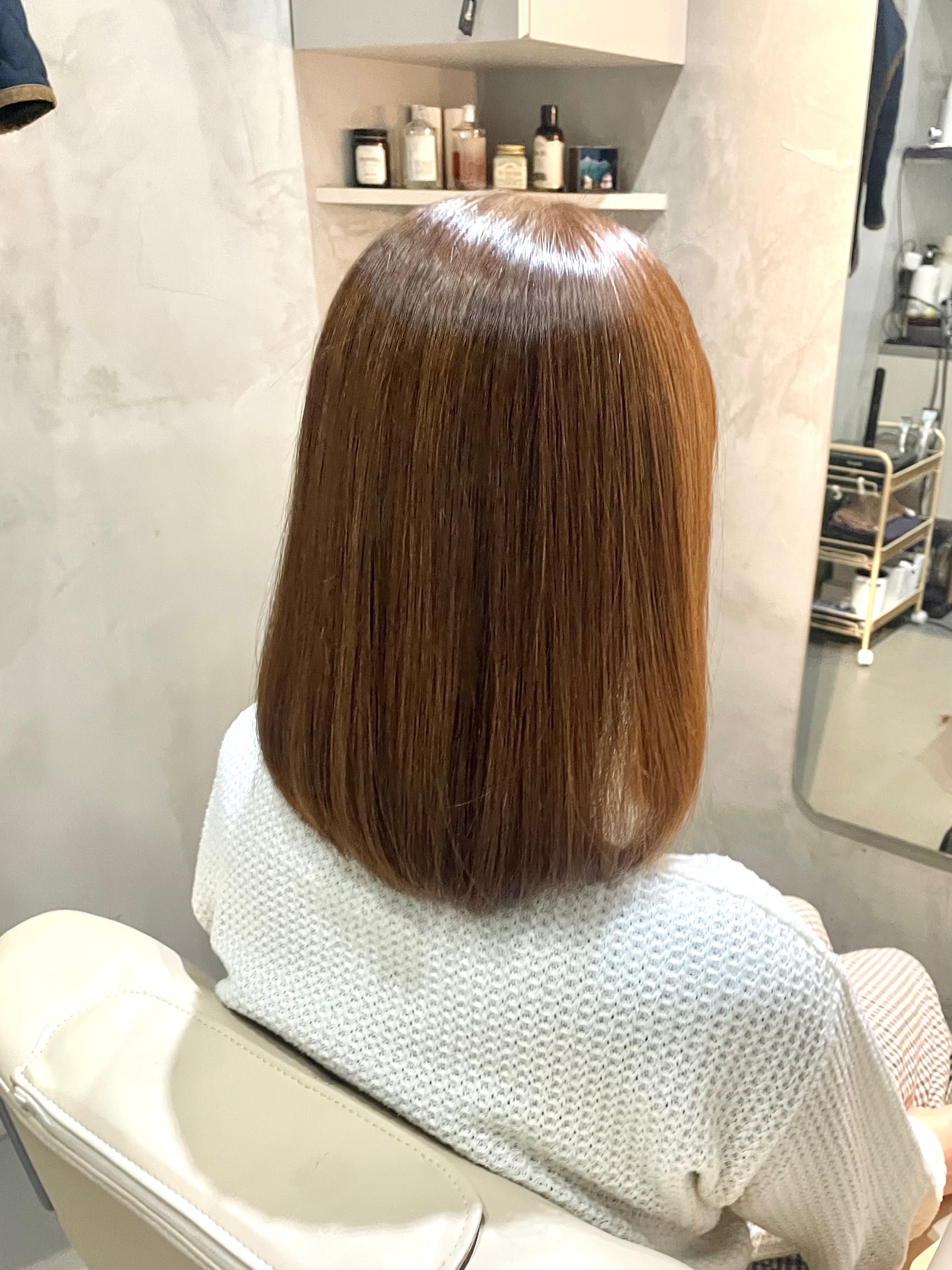 joie 銀座【ジョワ】【ジョワ ギンザ】のスタイル紹介。ミディアムボブ　ストレートヘア