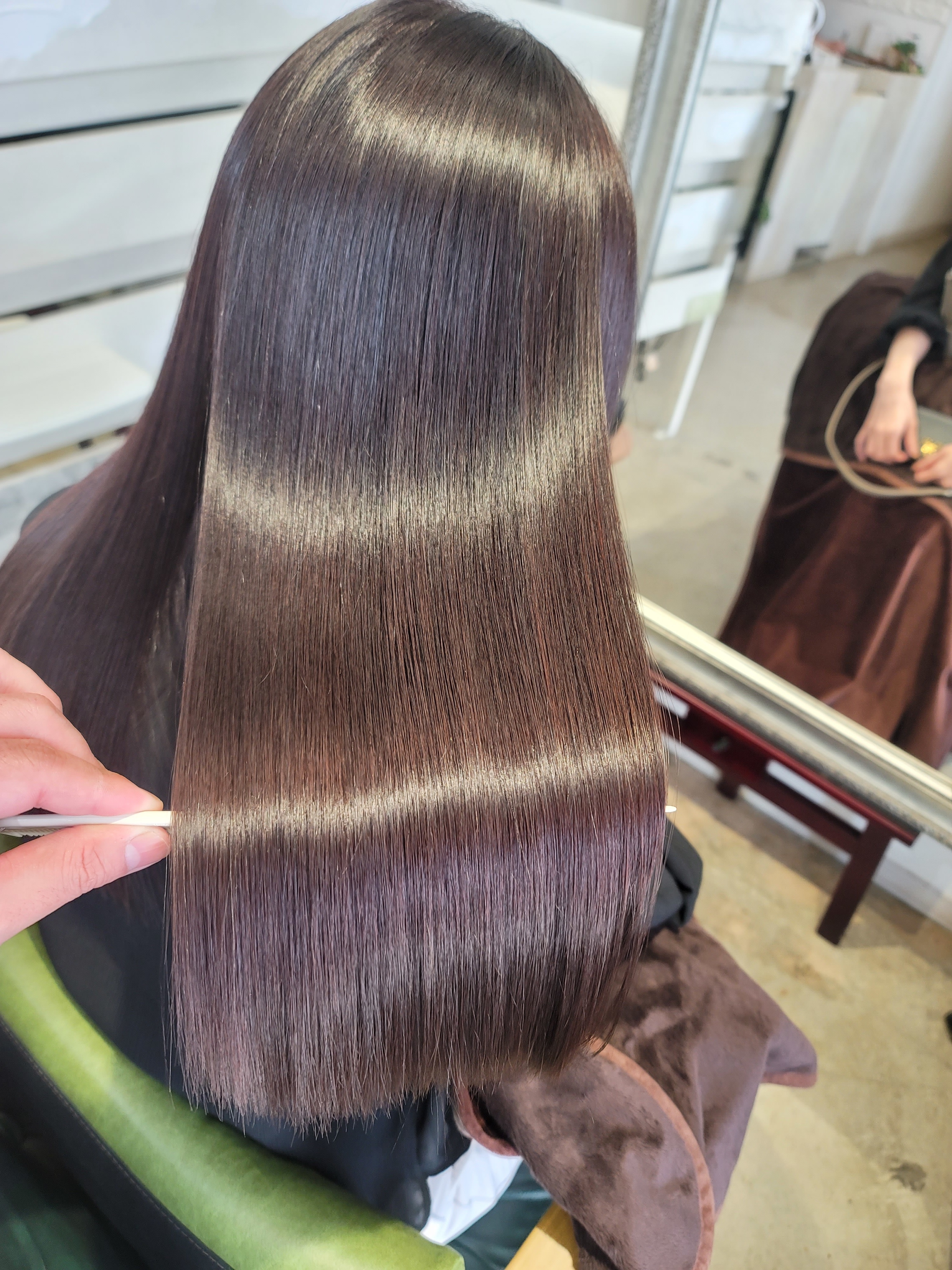 髪質改善トリートメント×縮毛矯正 Wealth【ウェルス】【カミシツカイゼントリートメント シュクモウキョウセイ ウェルス】のスタイル紹介。髪質改善トリートメント×縮毛矯正 Wealth×スタイル