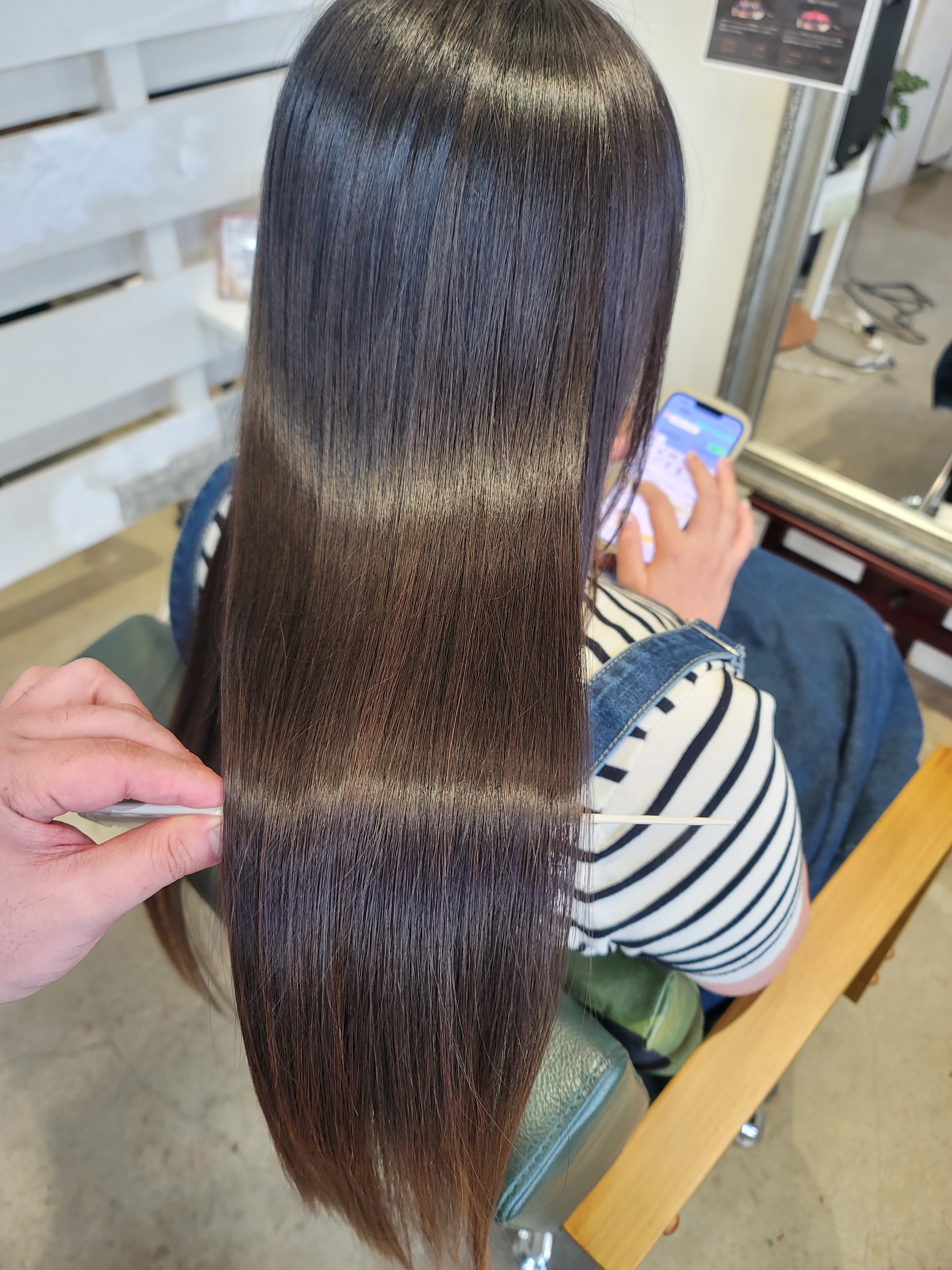 髪質改善トリートメント×縮毛矯正 Wealth【ウェルス】【カミシツカイゼントリートメント シュクモウキョウセイ ウェルス】のスタイル紹介。髪質改善トリートメント×縮毛矯正 Wealth×スタイル