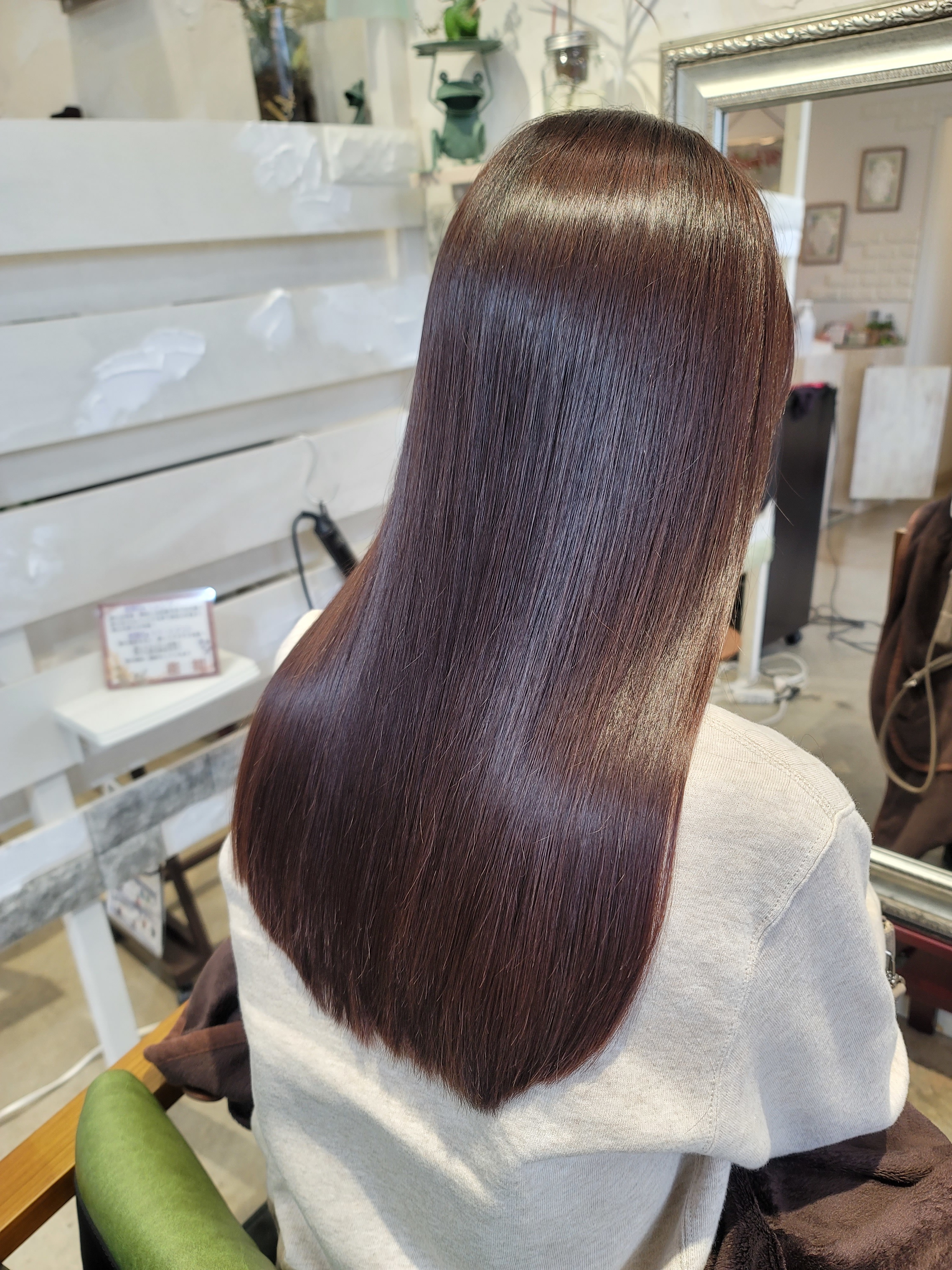 髪質改善トリートメント×縮毛矯正 Wealth【ウェルス】【カミシツカイゼントリートメント シュクモウキョウセイ ウェルス】のスタイル紹介。髪質改善トリートメント×縮毛矯正 Wealth×スタイル