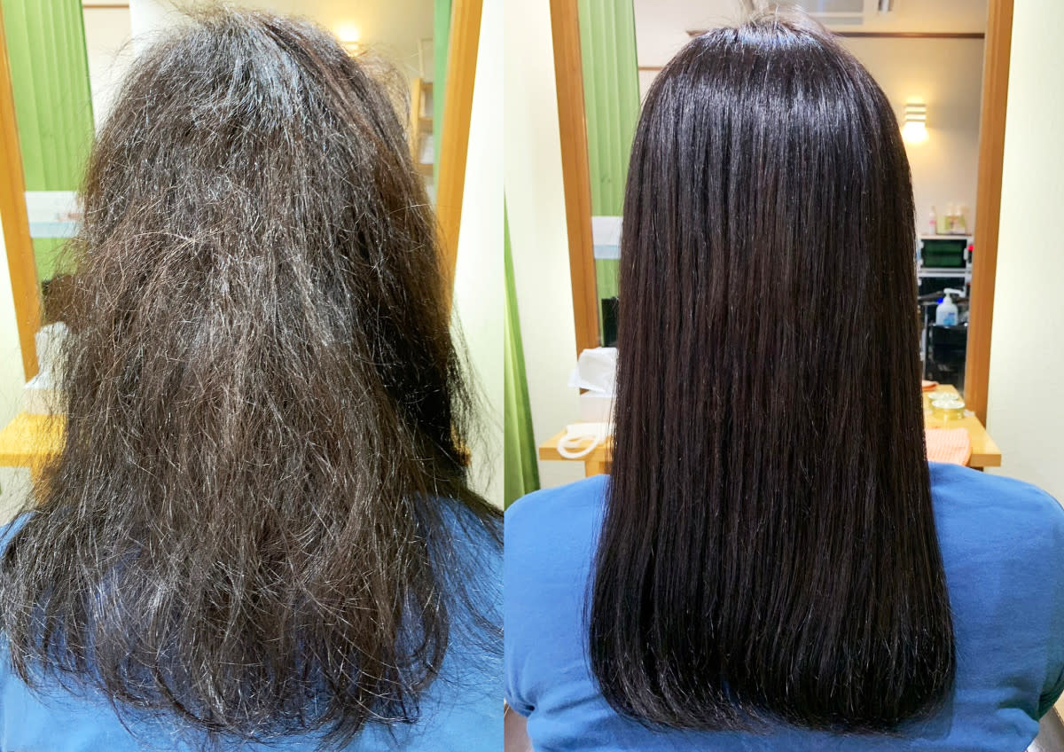 髪質改善美容室 リッパーピッピ【カミシツカイゼンビヨウシツ リッパーピッピ】のスタイル紹介。しなやかストレートエステ