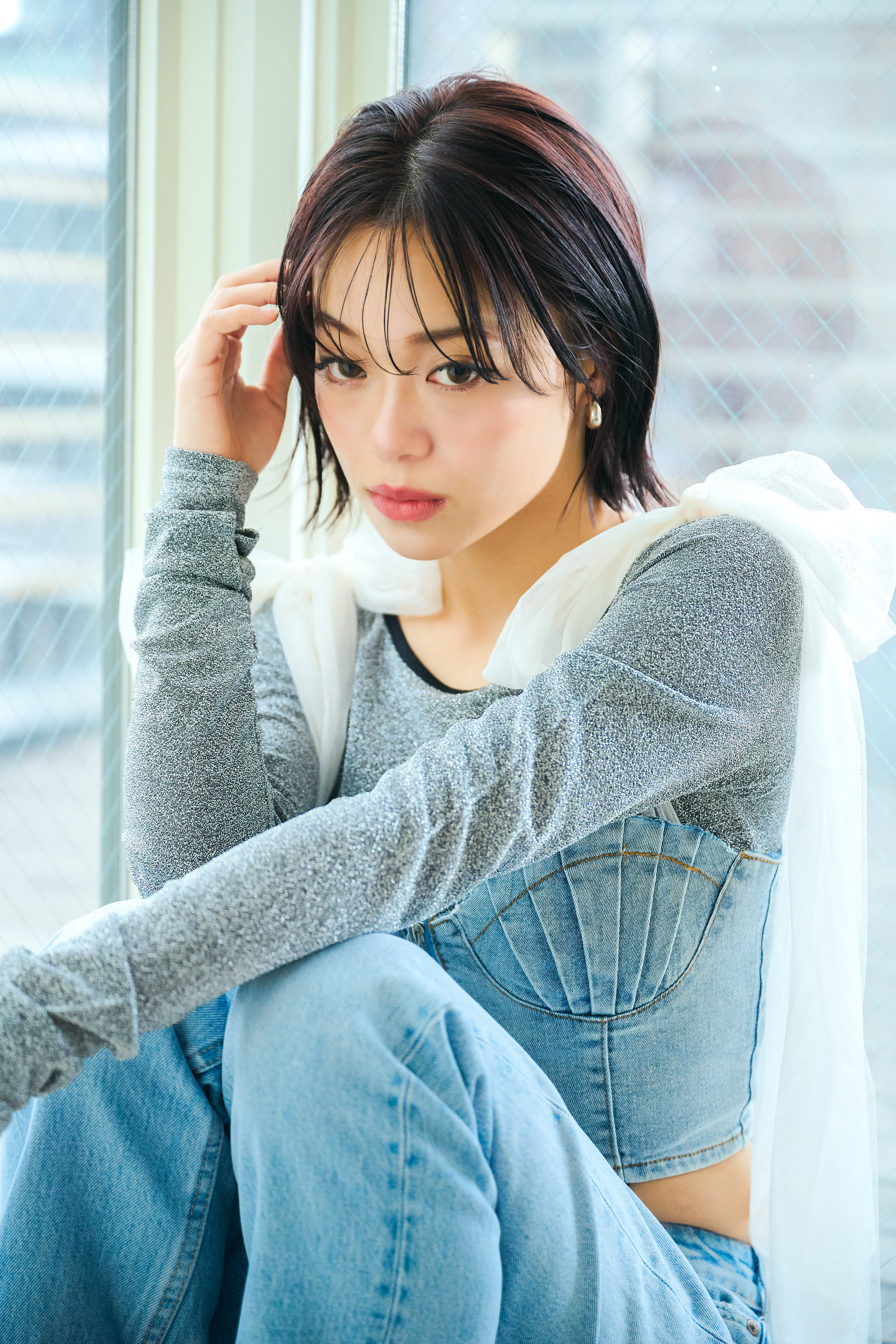 little 京都四条店【リトル キョウトシジョウテン】のスタイル紹介。大人耳掛けラベンダーボブ