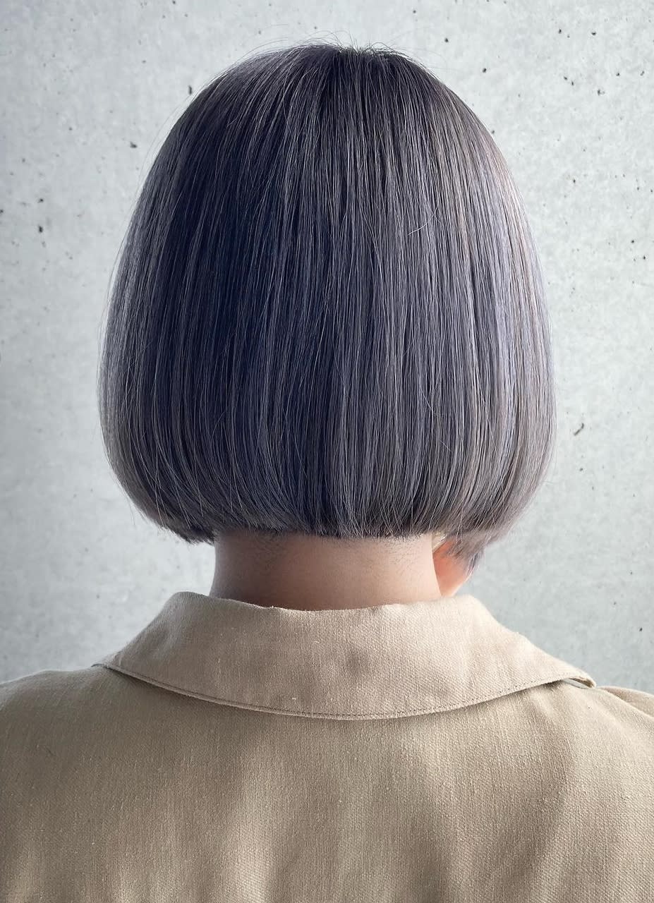 AOZORA HAIR FUJISAKIGU【アオゾラヘアーフジサキグウ】のスタイル紹介。☆外国人風カラー☆モノトーングレージュ_ラベンダーグレージュ