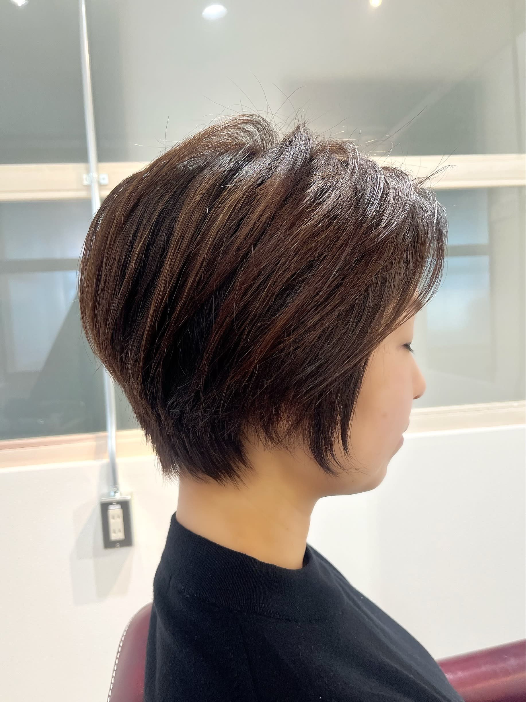 押上 美容室 Ray（レイ）髪質改善 完全個室完結型サロン【NEWOPEN】【オシアゲビヨウシツレイカミシツカイゼンカンゼンコシツカンケツガタサロン】のスタイル紹介。【Ray】くびれショート☆