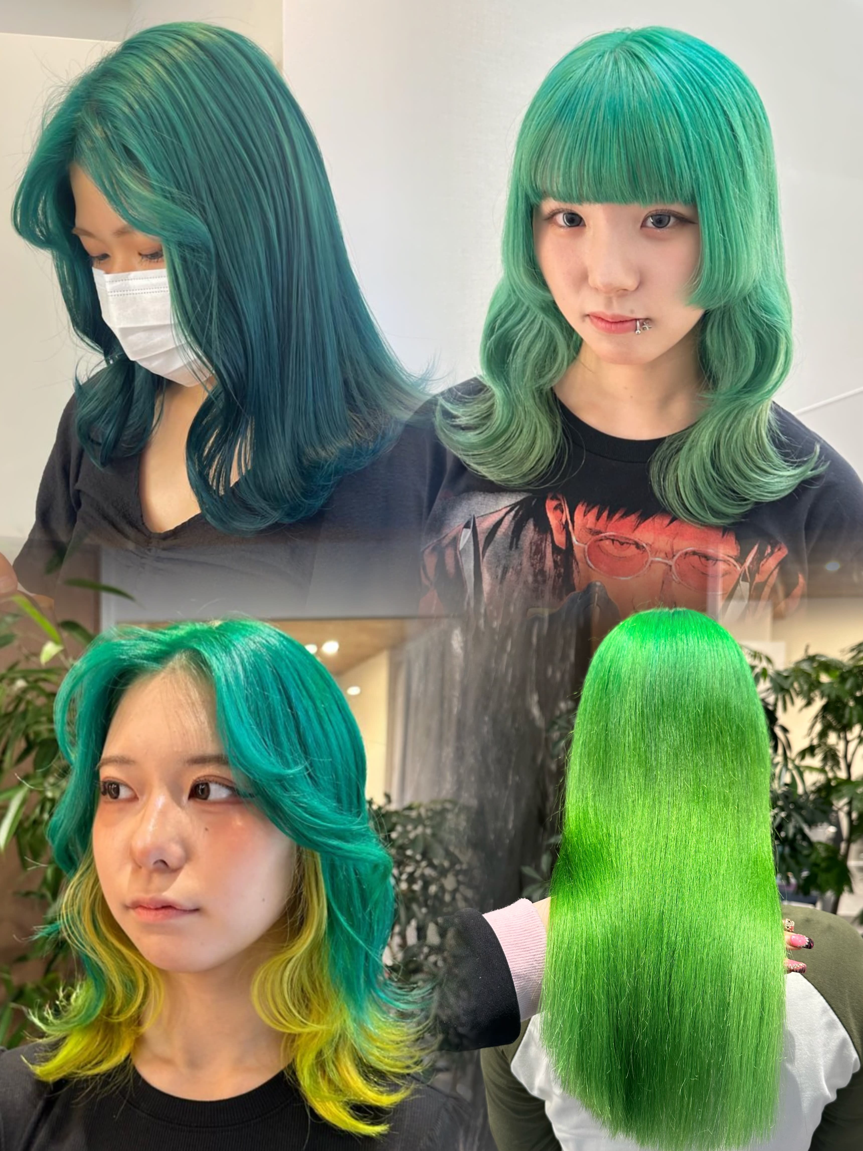 A'nyu【アニュー】のスタイル紹介。グリーンヘアー！