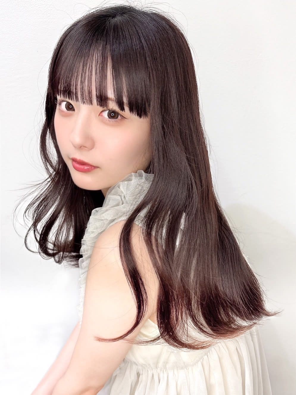 lott annibirth 髪質改善縮毛矯正/髪質改善トリートメント【ロット アニバース】のスタイル紹介。【髪質改善】マロンブラウン/艶髪/透明感/トリートメント