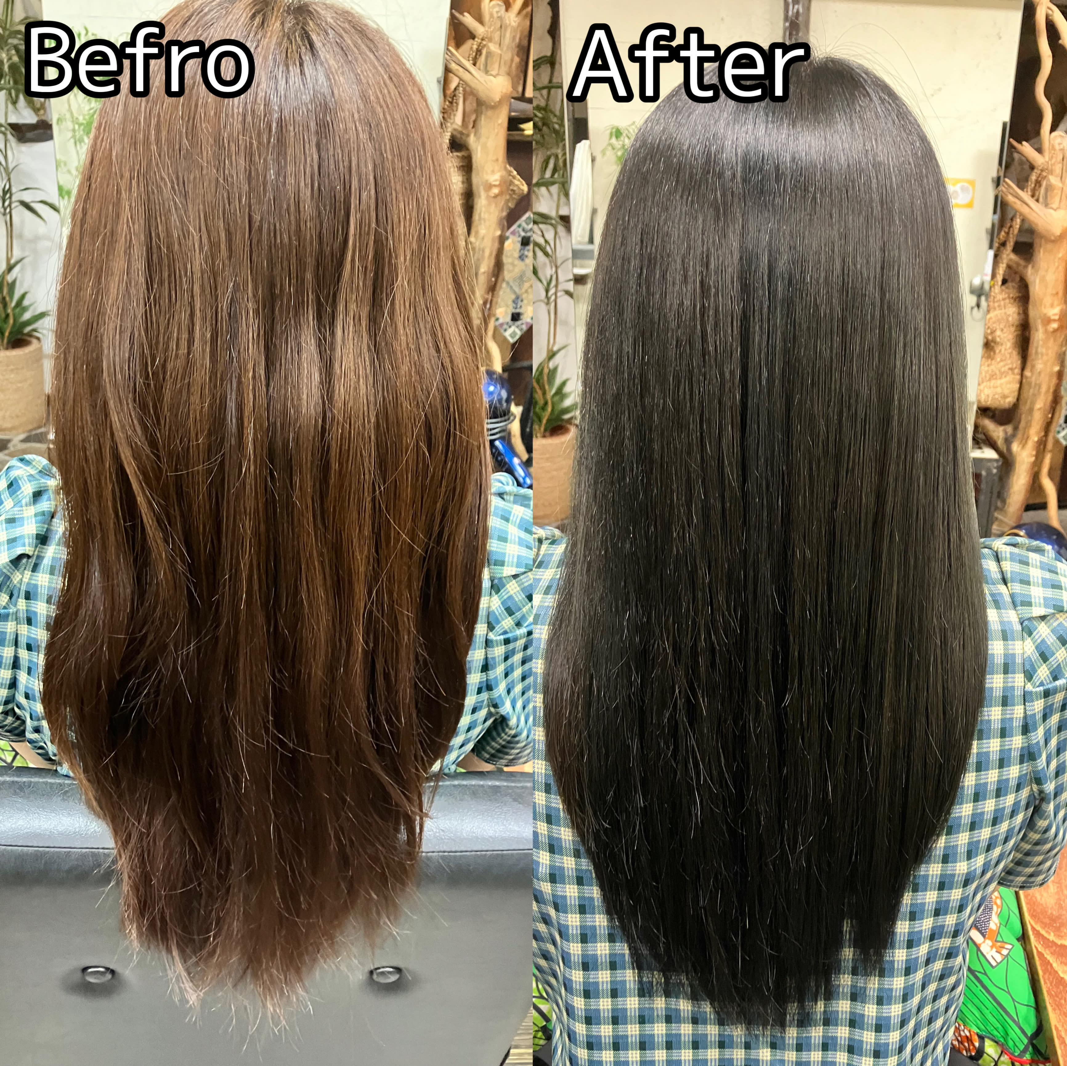 ROHO【ロホ】のスタイル紹介。髪質改善ストレート(Bikakuストレート)