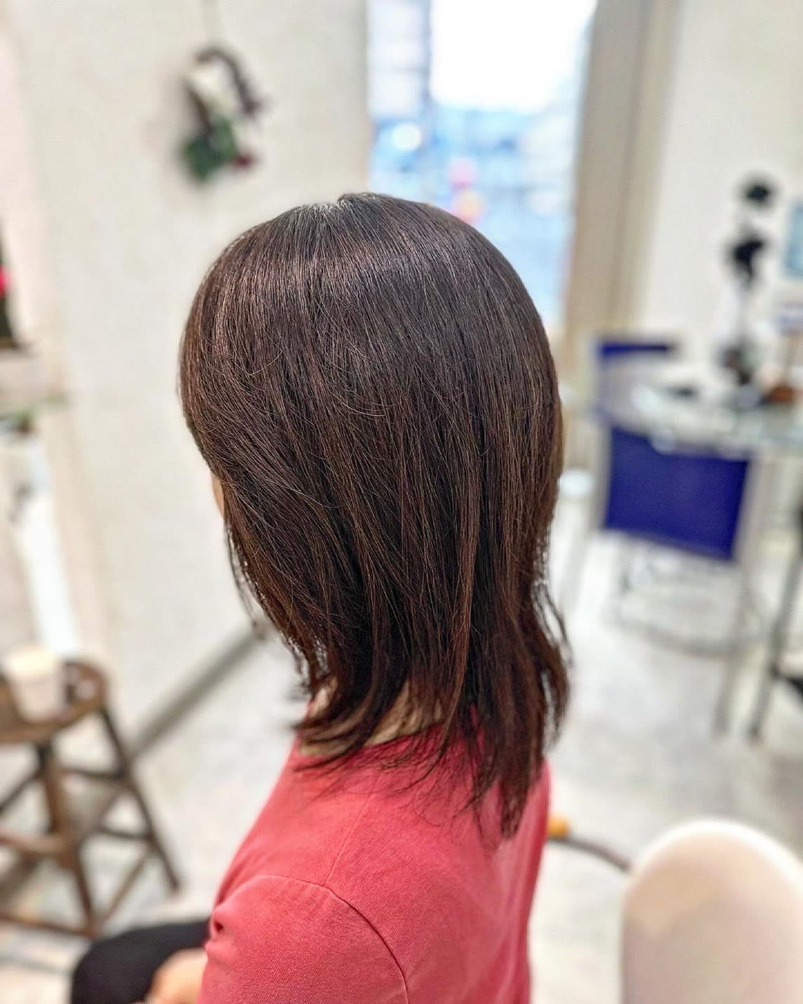 zilch hair【ヂルチヘアー】のスタイル紹介。ウルフ×ツヤ感ブラウン