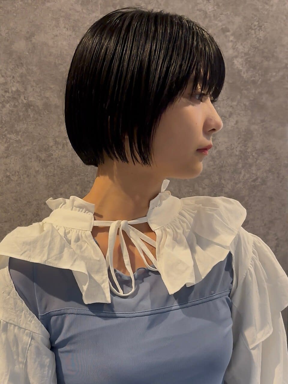 hair salon chic.【ヘアーサロンシック】のスタイル紹介。ミニボブ×黒髪ボブ