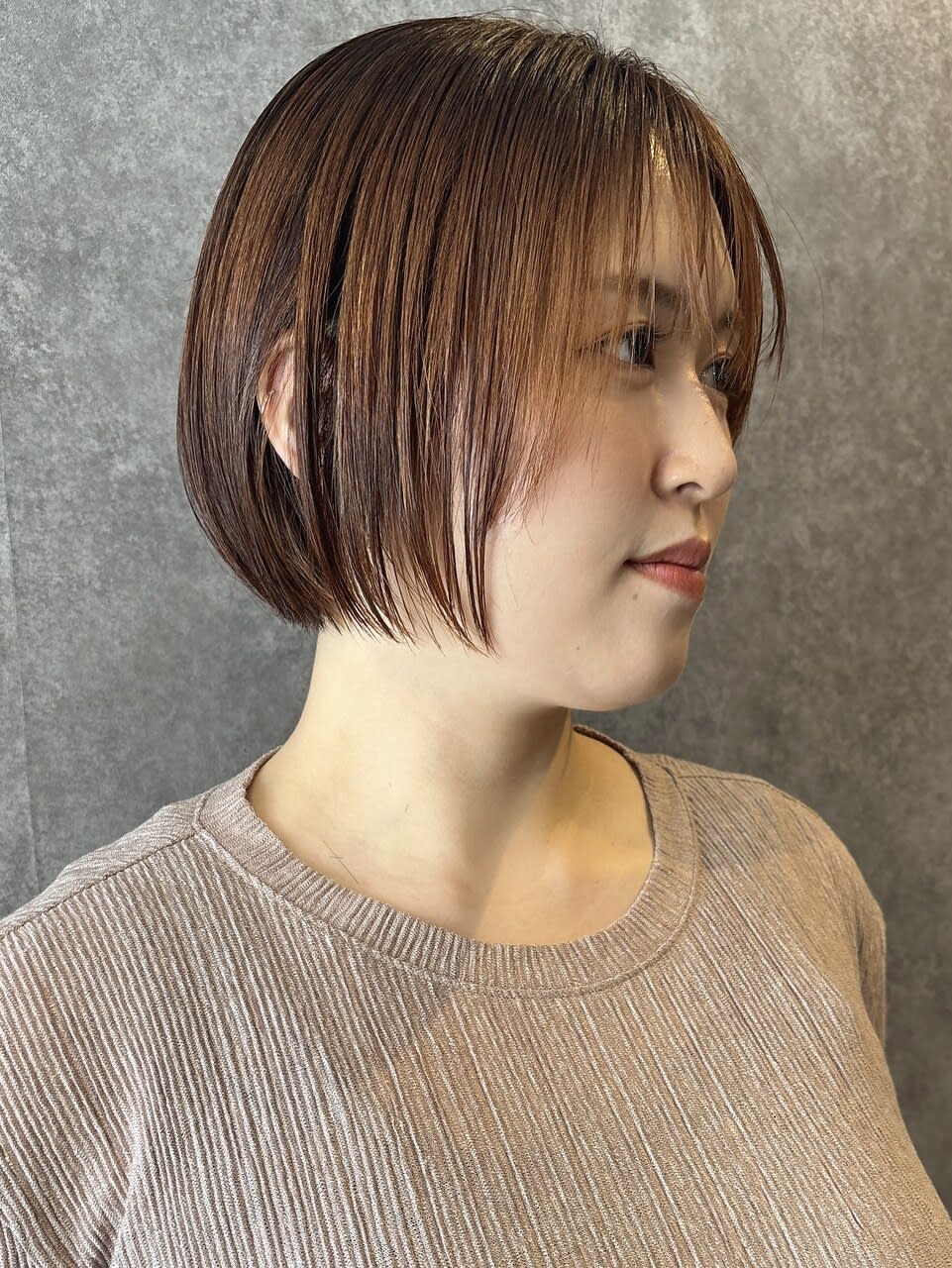 hair salon chic.【ヘアーサロンシック】のスタイル紹介。ボブ×酸性縮毛矯正