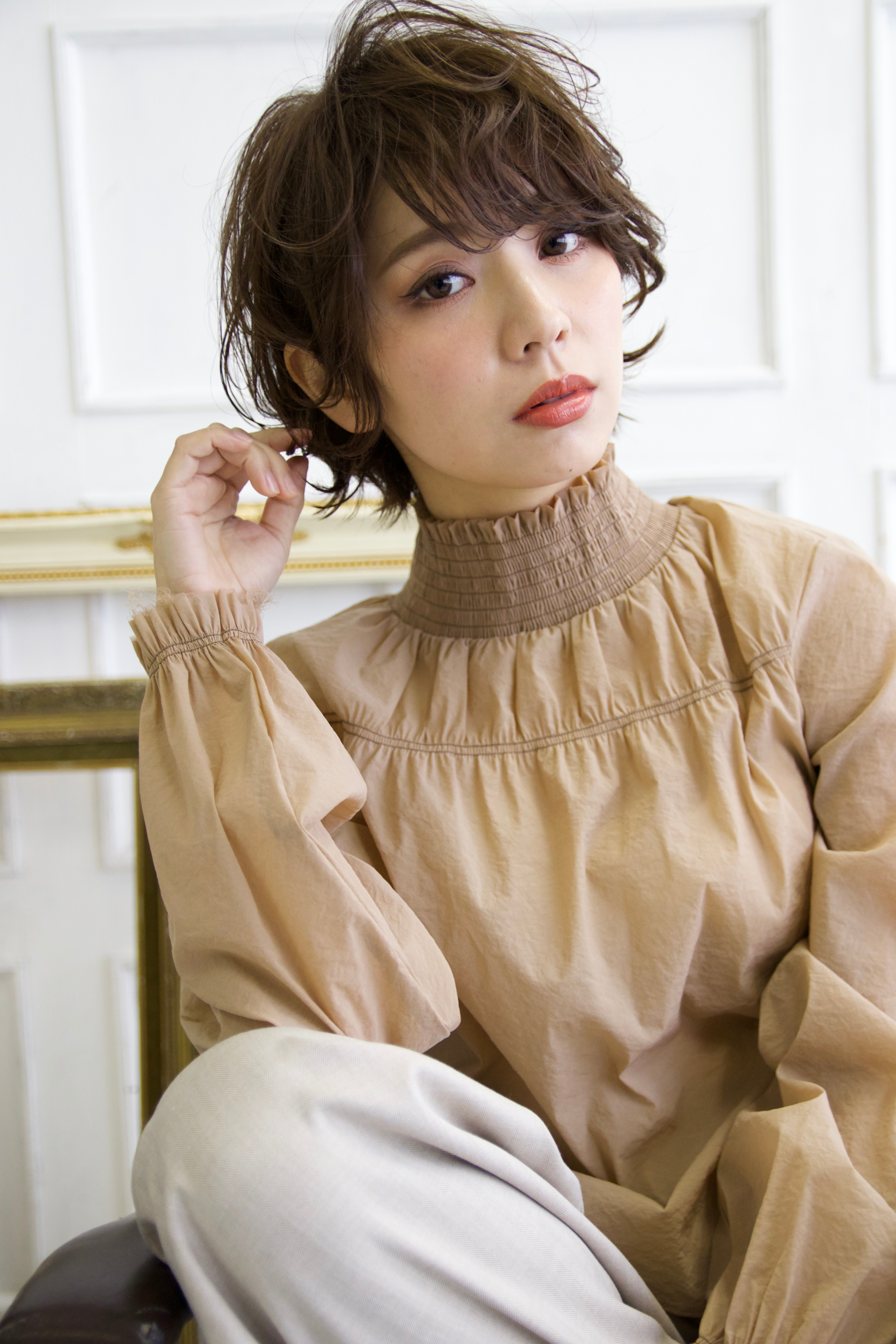 SOURCE 枚方【ソース ヒラカタ】のスタイル紹介。【SOURCE】艶カラー×フェミニンショート